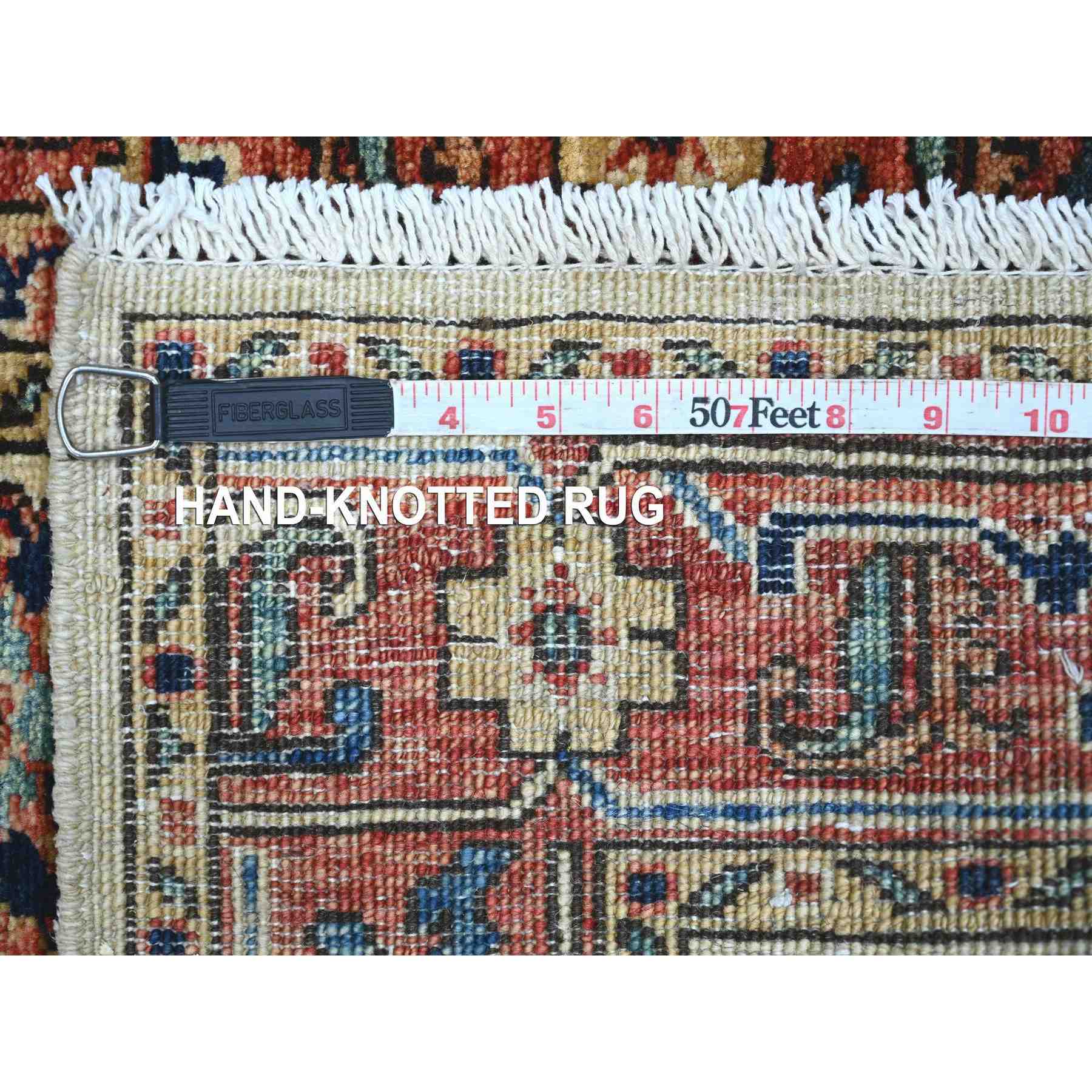 Tribal-Geometric-Hand-Knotted-Rug-106605