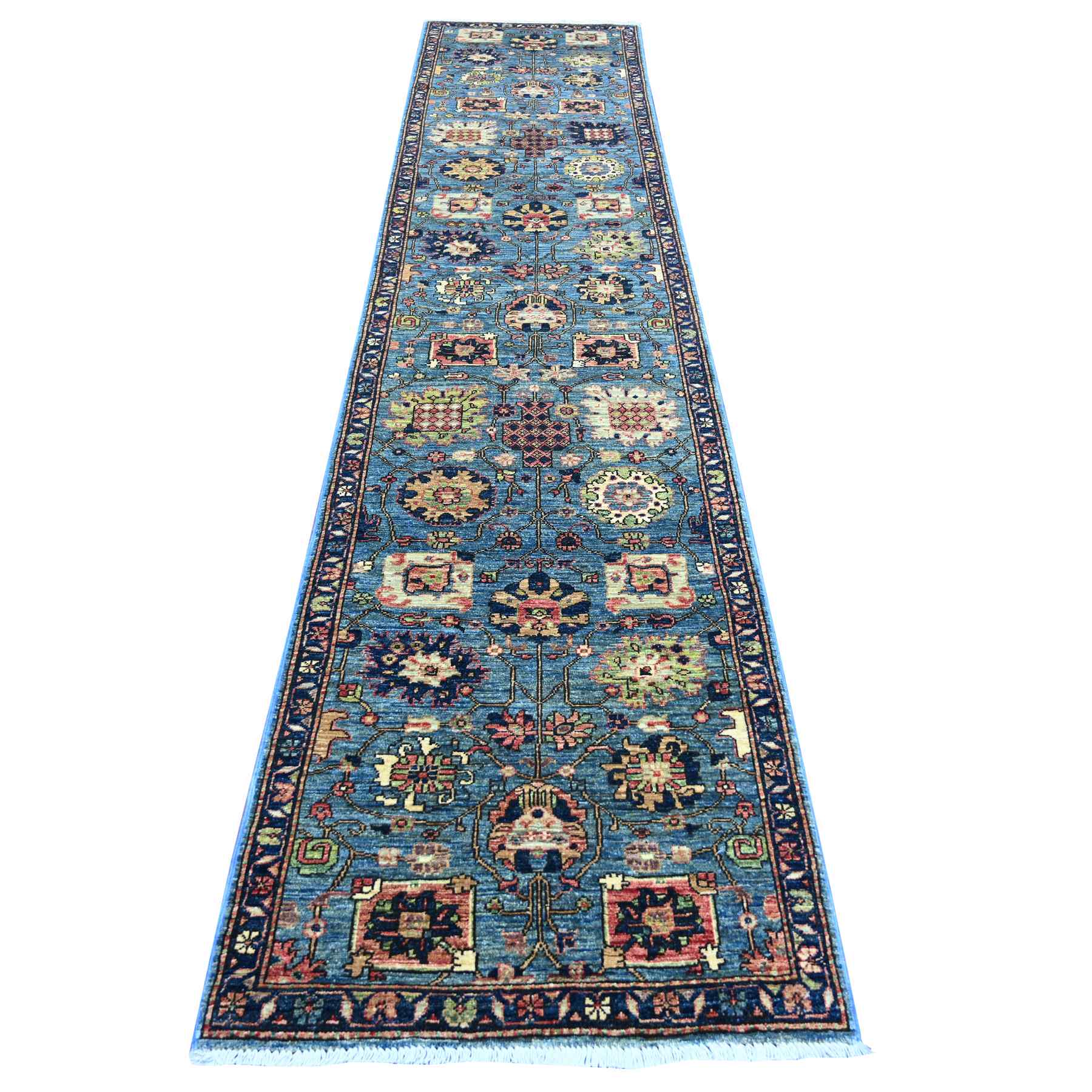 Tribal-Geometric-Hand-Knotted-Rug-106610
