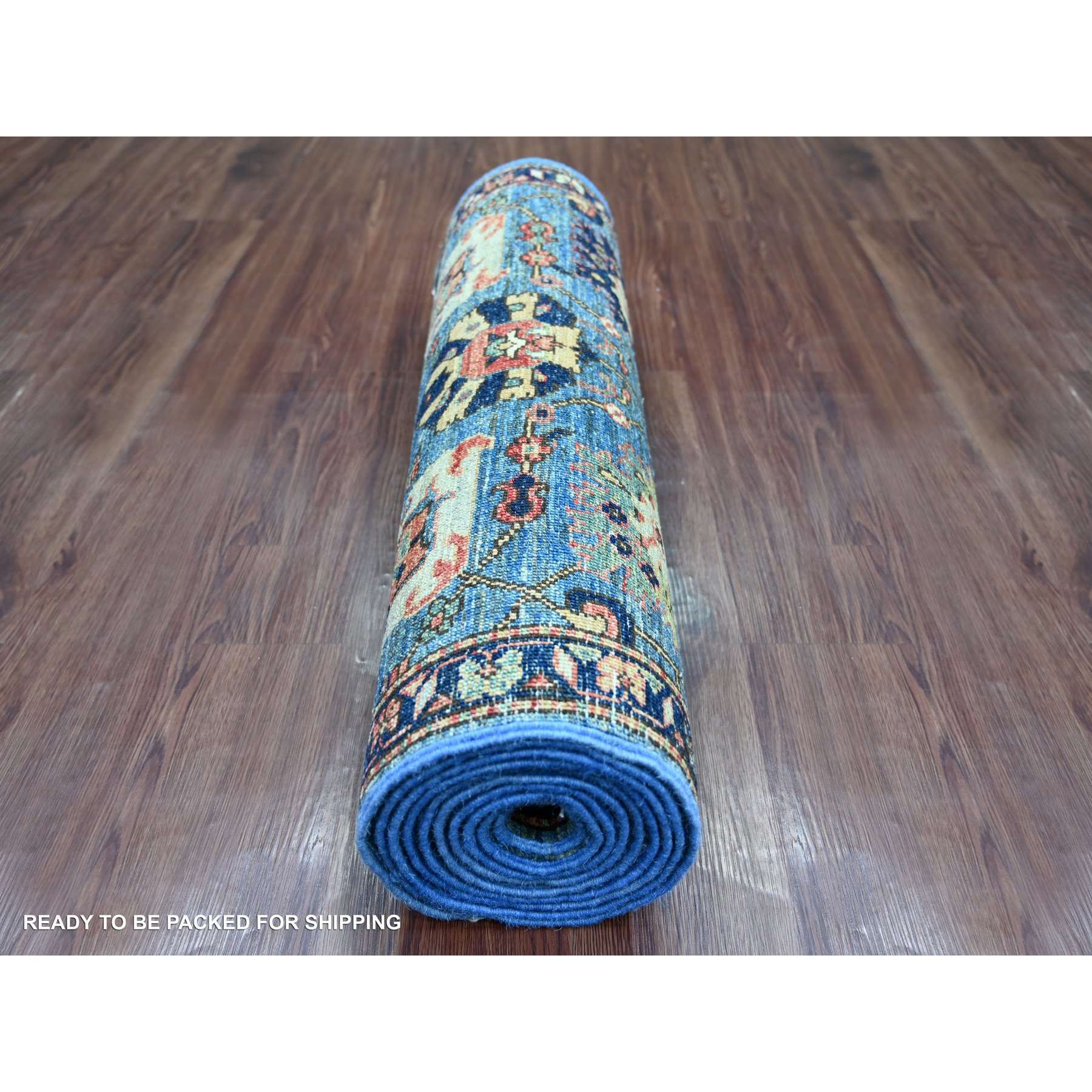 Tribal-Geometric-Hand-Knotted-Rug-106610