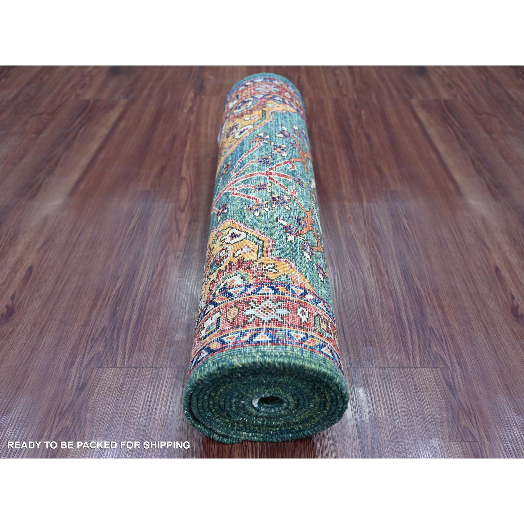 Tribal-Geometric-Hand-Knotted-Rug-106615