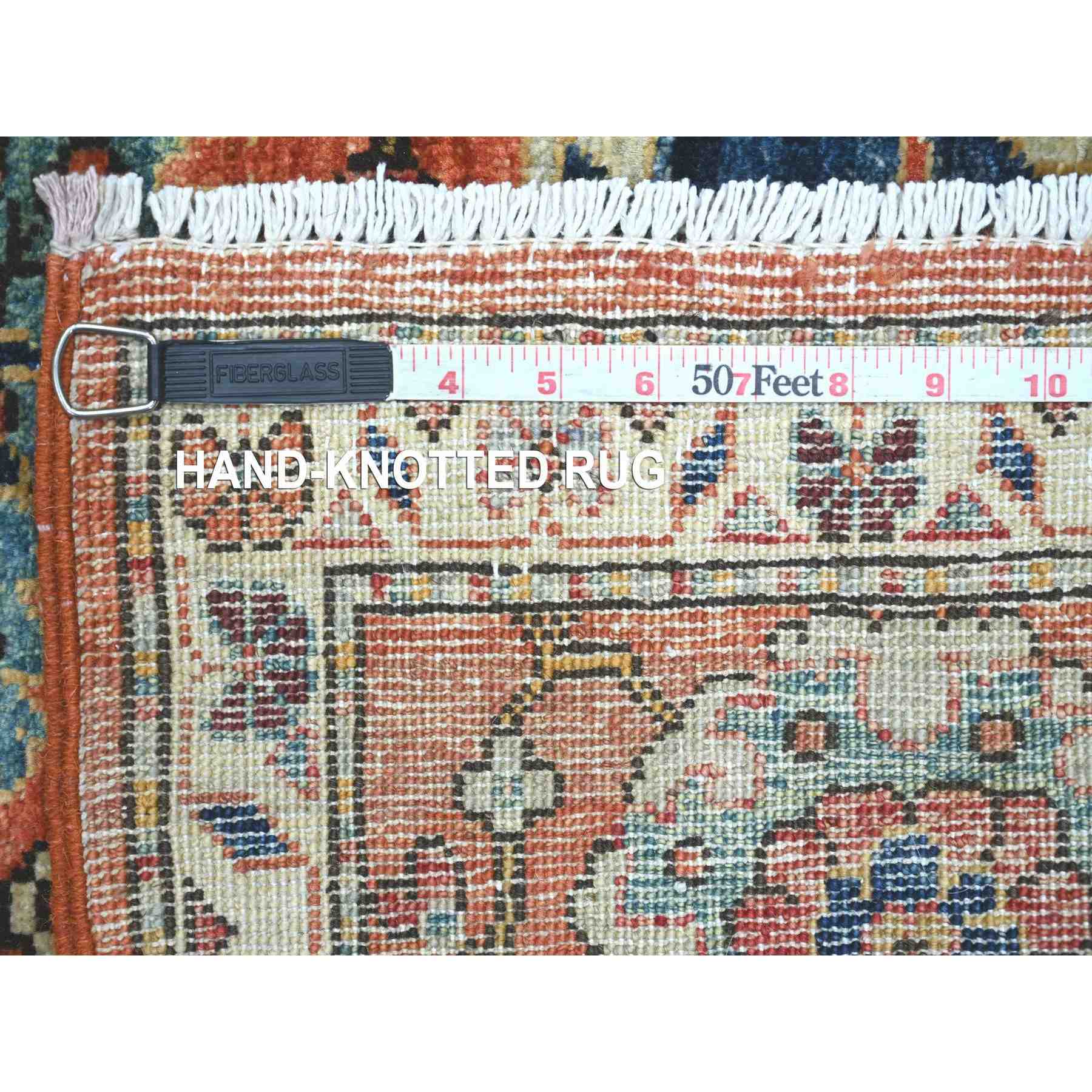 Tribal-Geometric-Hand-Knotted-Rug-106625