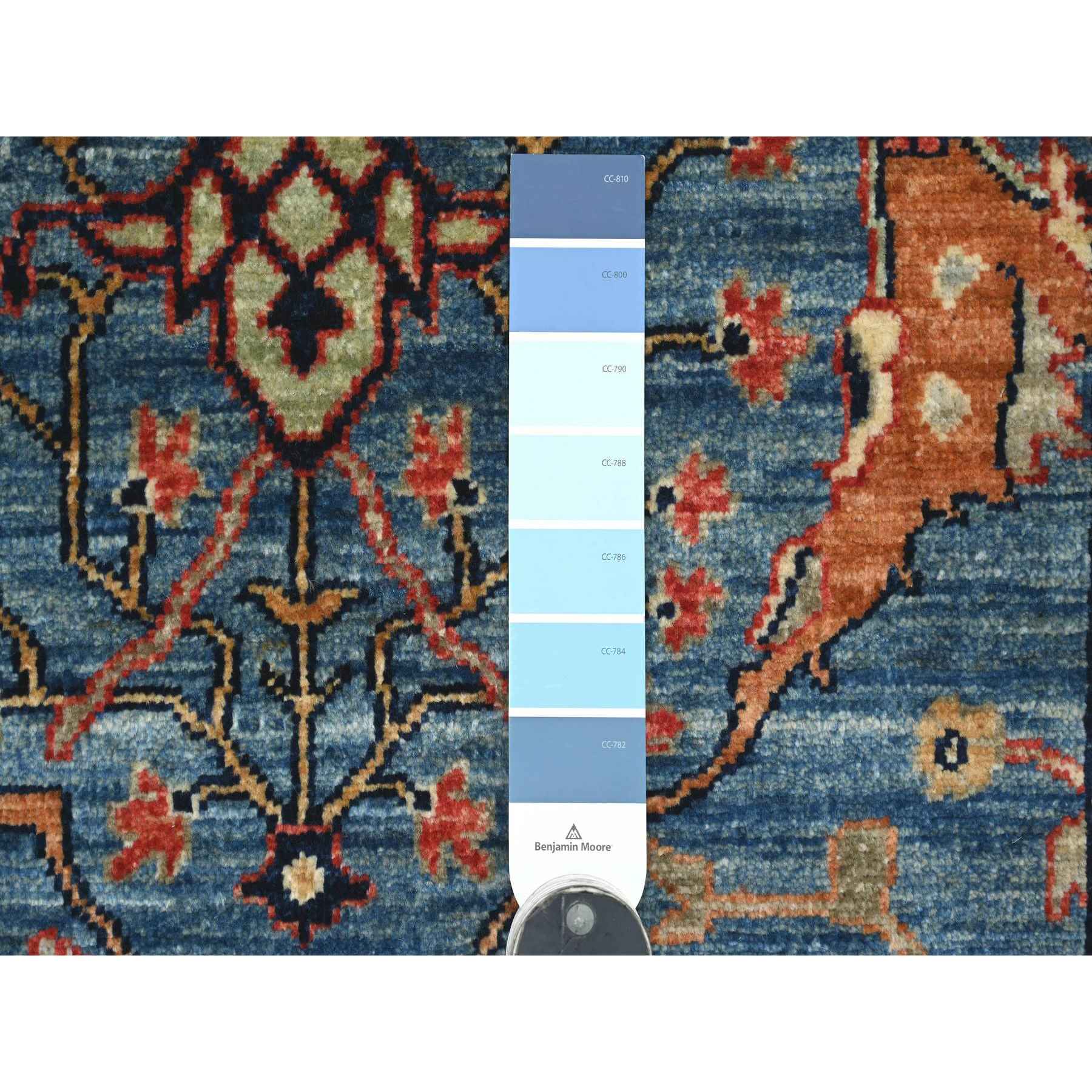 Tribal-Geometric-Hand-Knotted-Rug-106635