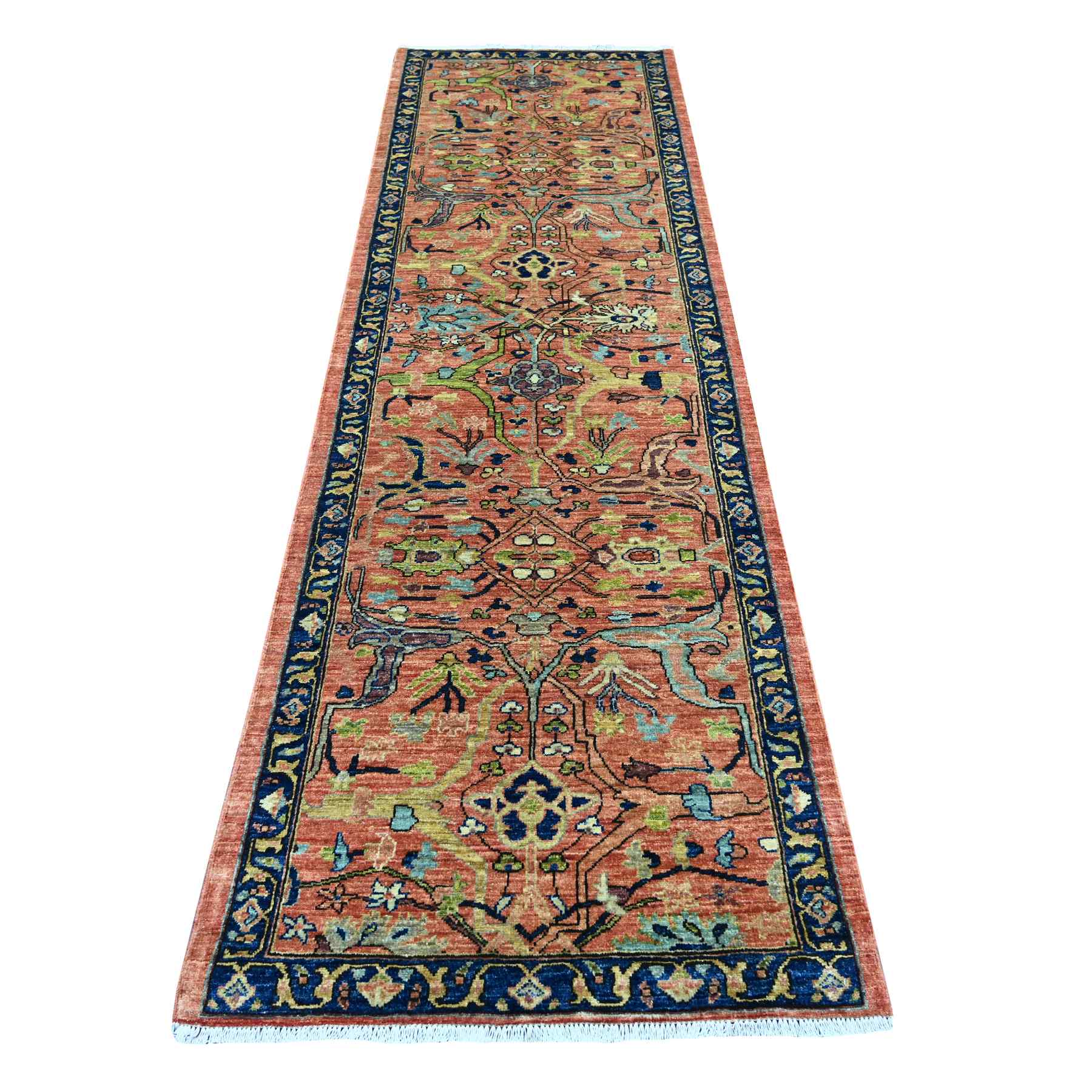Tribal-Geometric-Hand-Knotted-Rug-106640