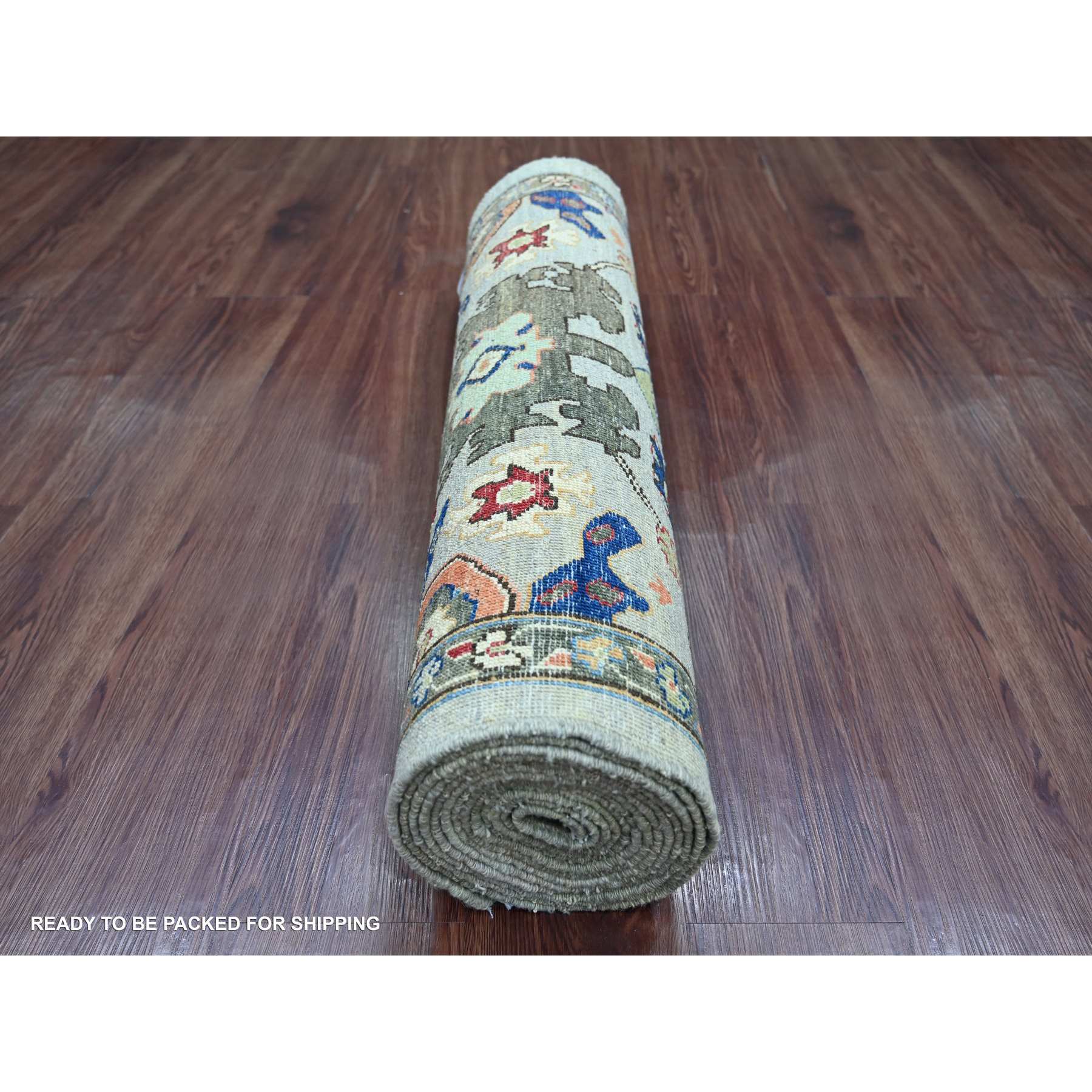Tribal-Geometric-Hand-Knotted-Rug-106645