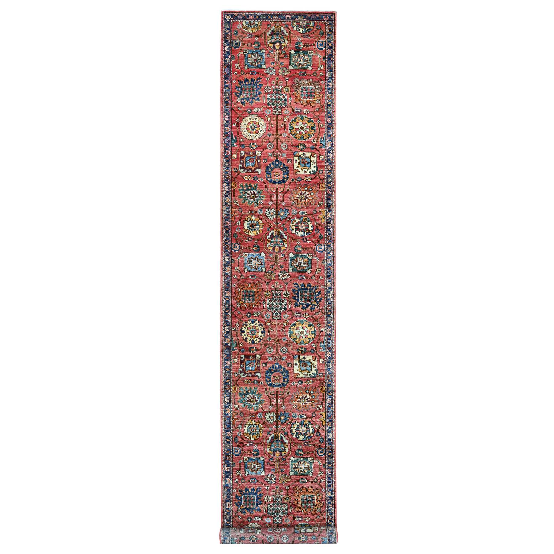 Tribal-Geometric-Hand-Knotted-Rug-106655