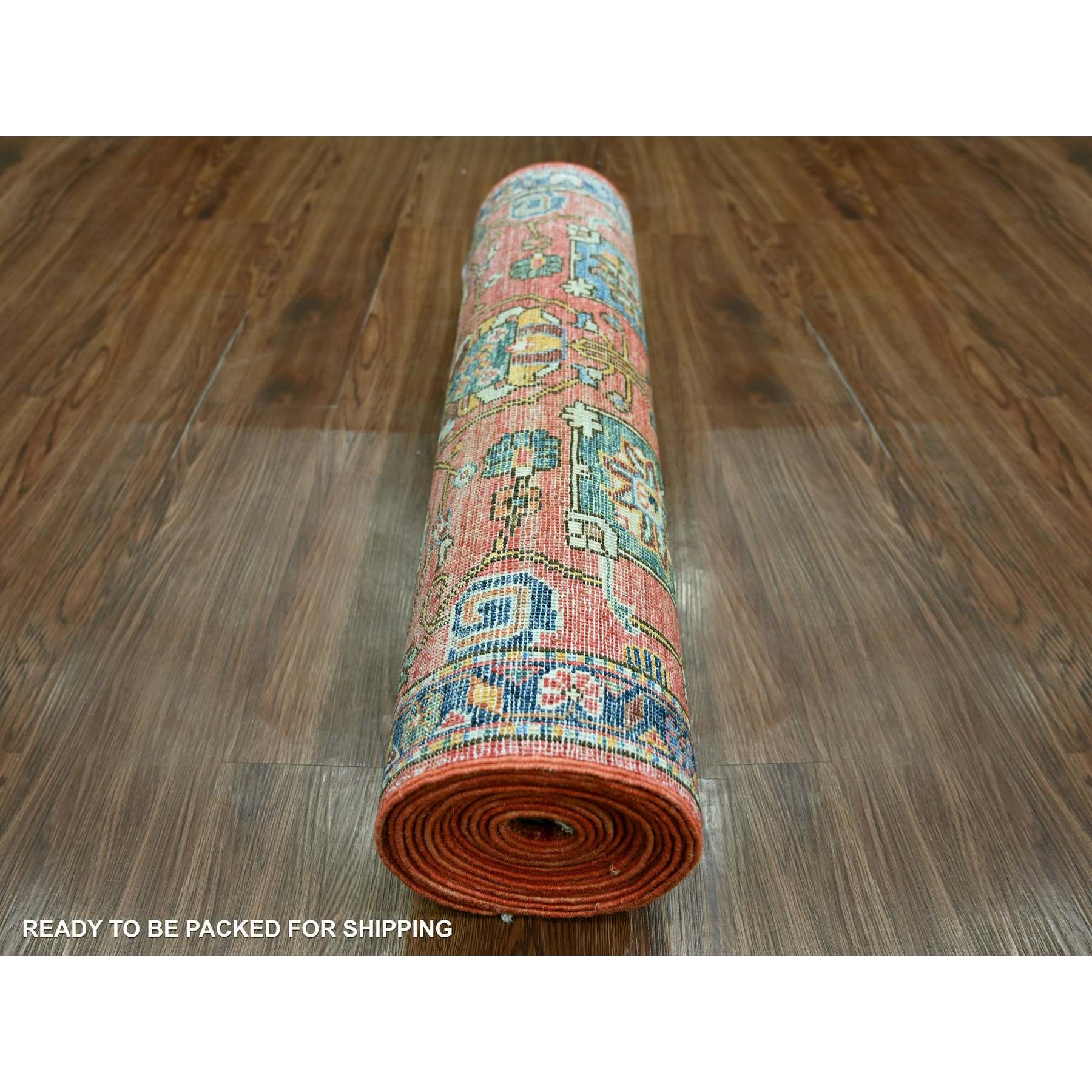 Tribal-Geometric-Hand-Knotted-Rug-106655