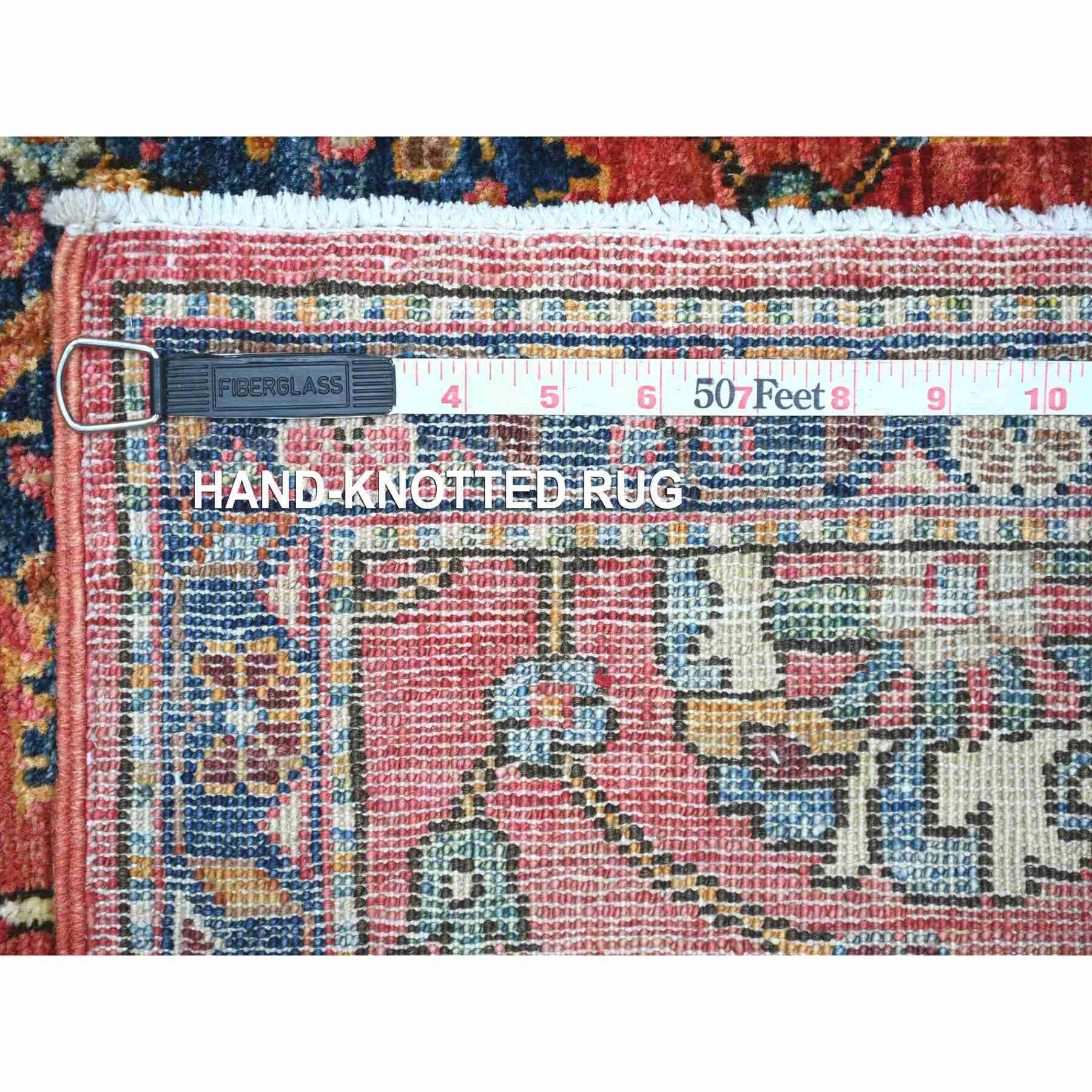 Tribal-Geometric-Hand-Knotted-Rug-106655