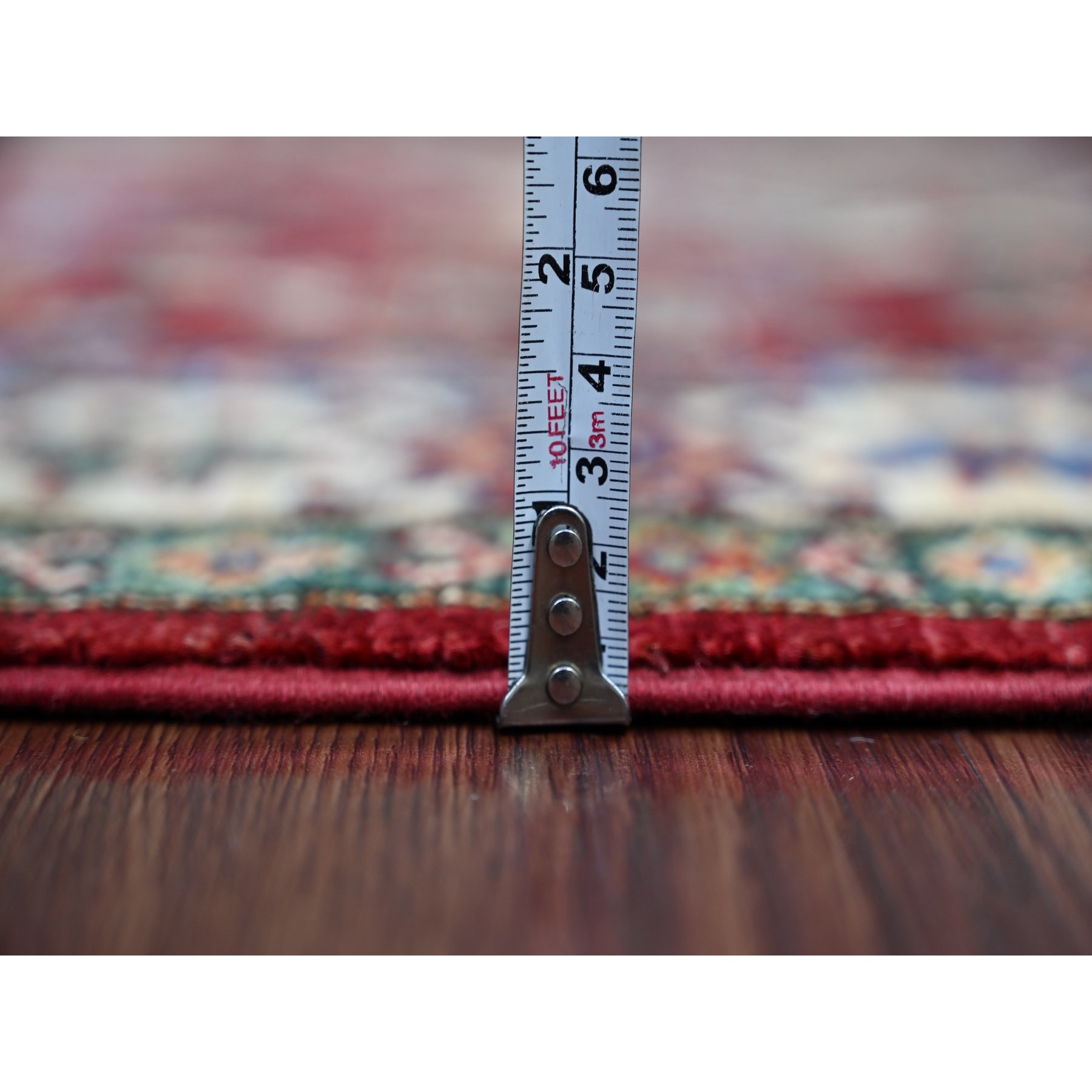Tribal-Geometric-Hand-Knotted-Rug-106725