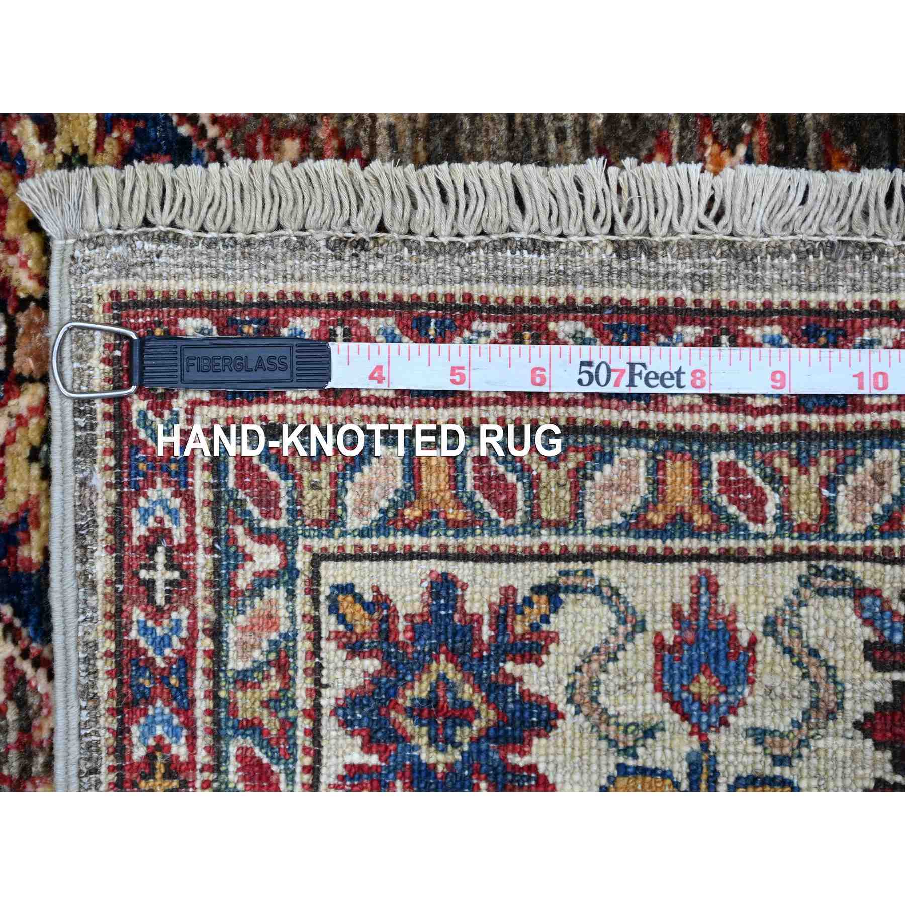 Tribal-Geometric-Hand-Knotted-Rug-106740