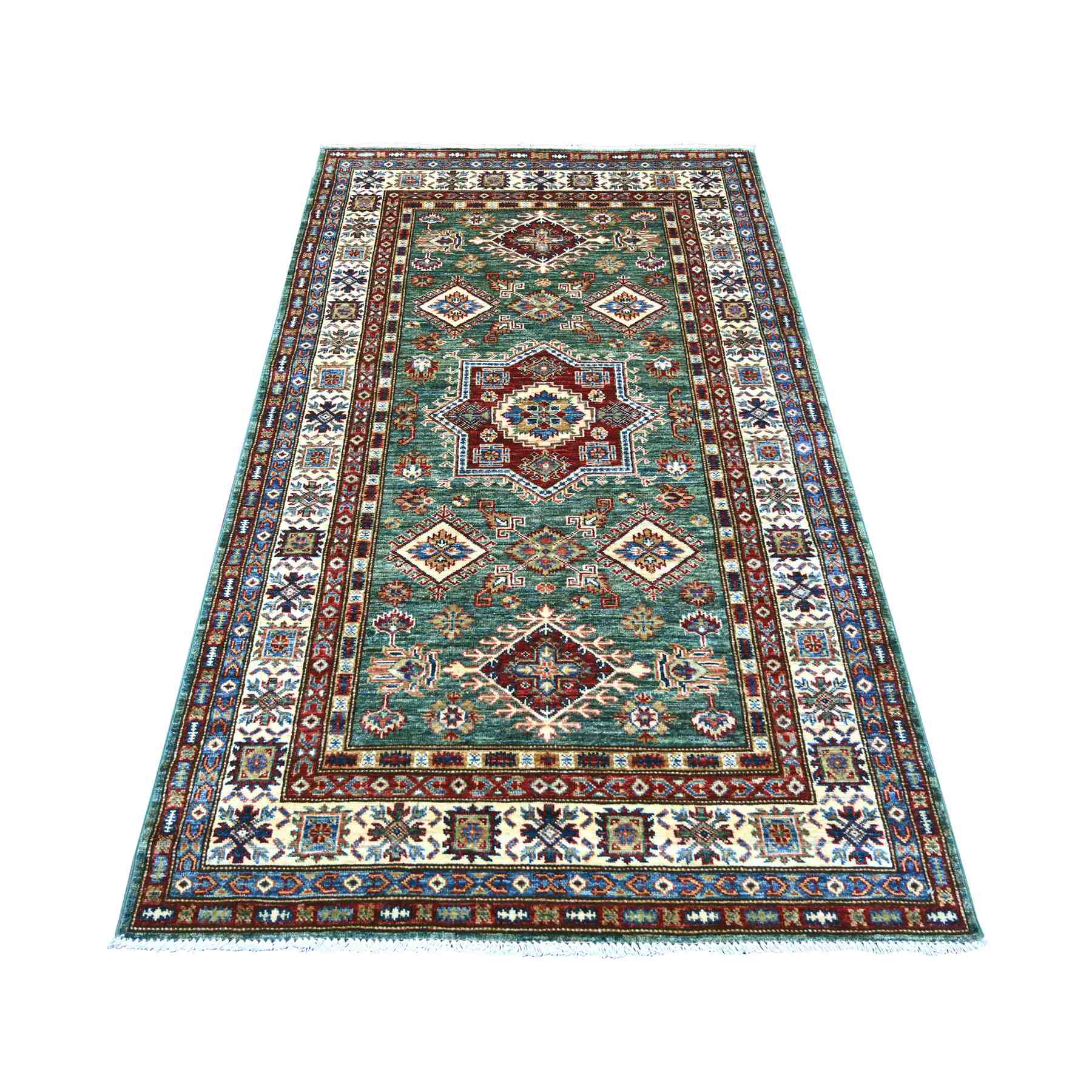 Tribal-Geometric-Hand-Knotted-Rug-106750