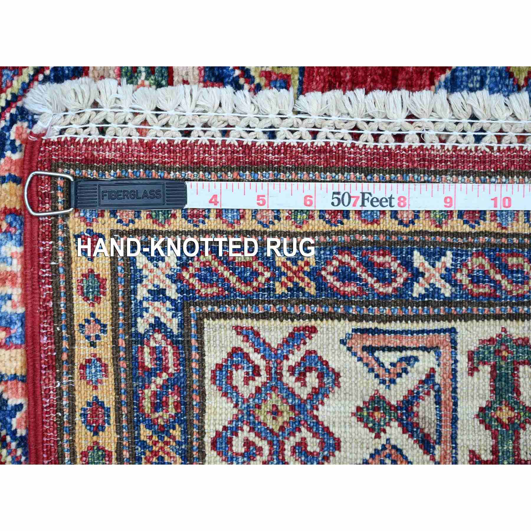 Tribal-Geometric-Hand-Knotted-Rug-106755
