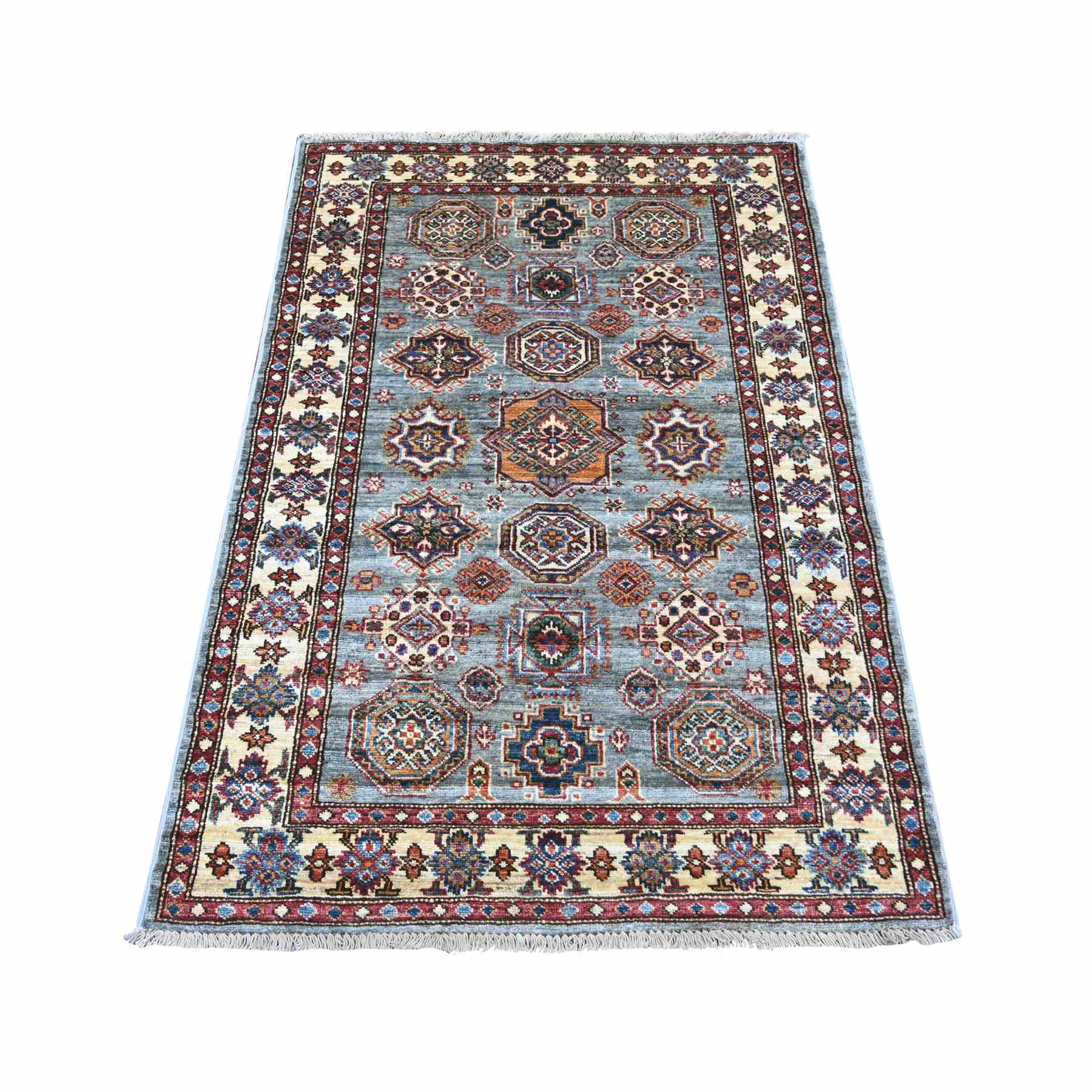 Tribal-Geometric-Hand-Knotted-Rug-106765