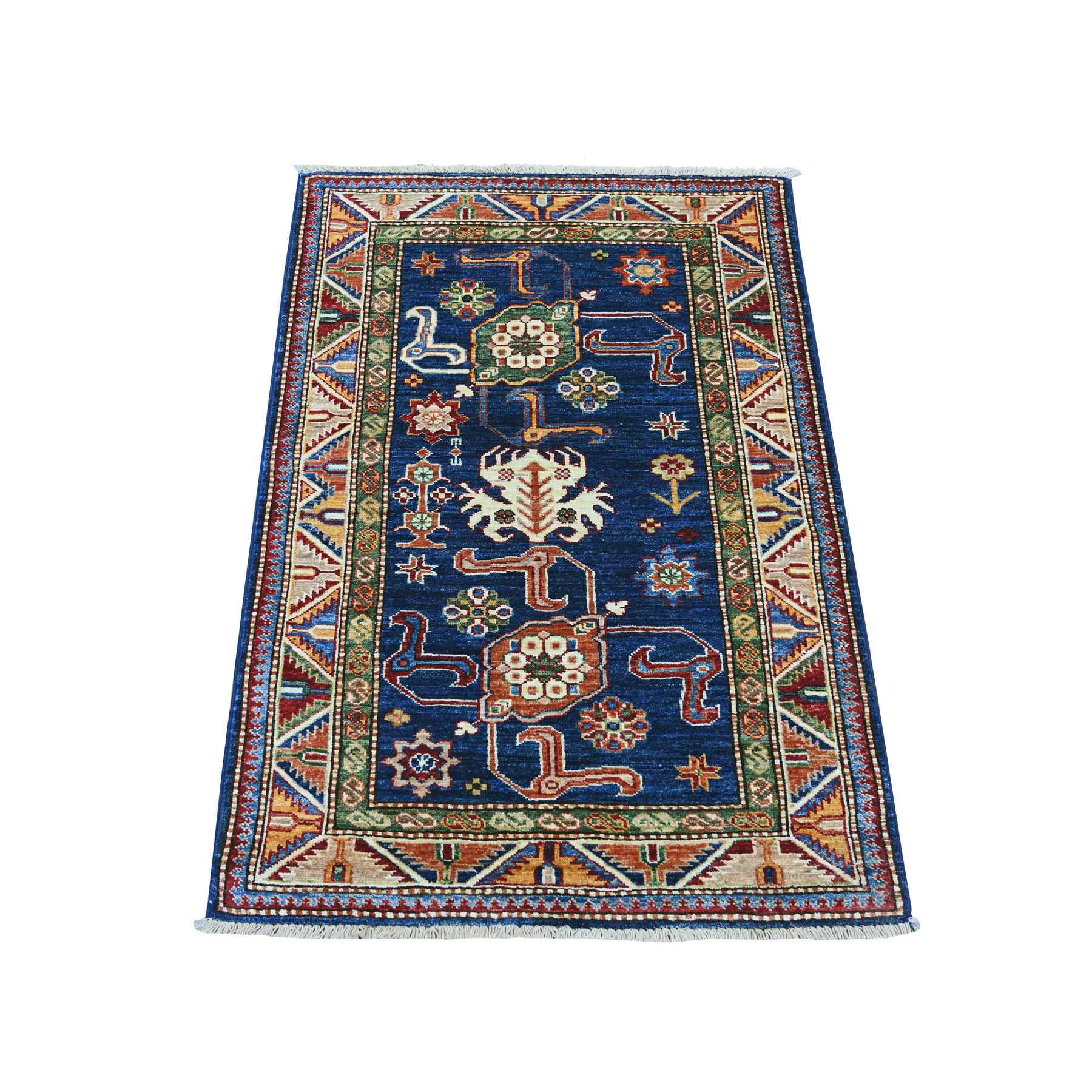 Tribal-Geometric-Hand-Knotted-Rug-106770