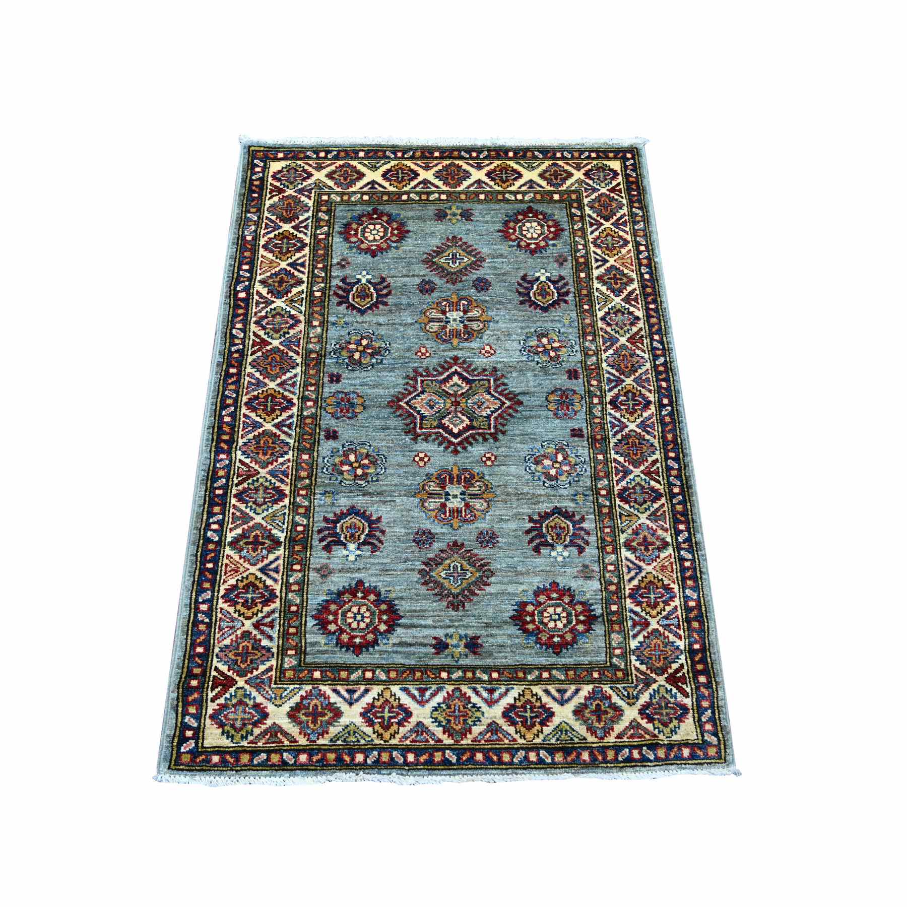 Tribal-Geometric-Hand-Knotted-Rug-106775