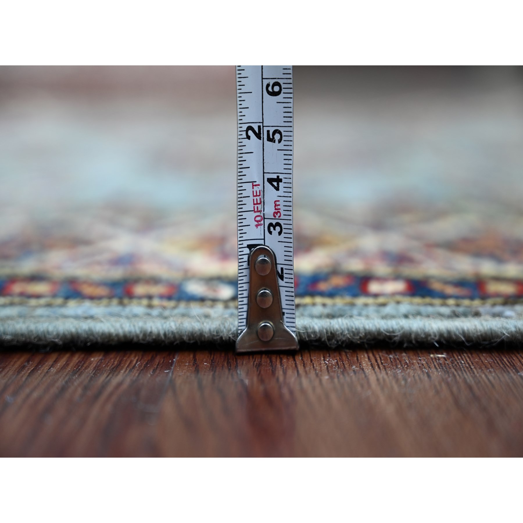 Tribal-Geometric-Hand-Knotted-Rug-106775