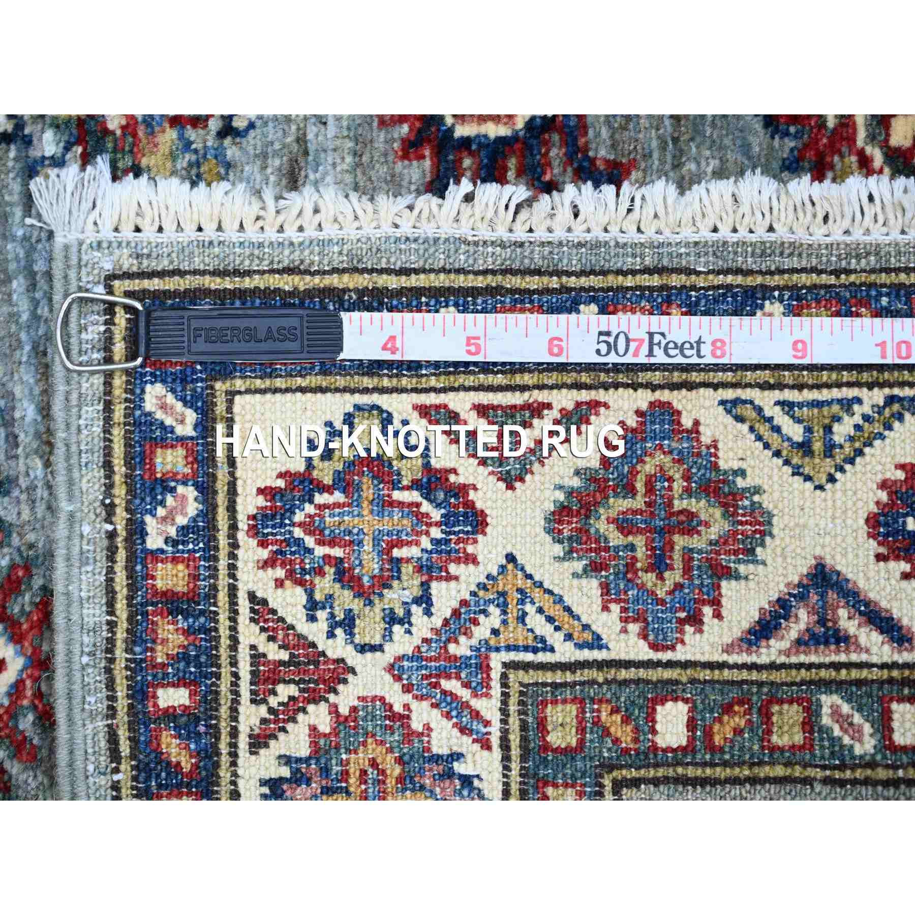 Tribal-Geometric-Hand-Knotted-Rug-106775