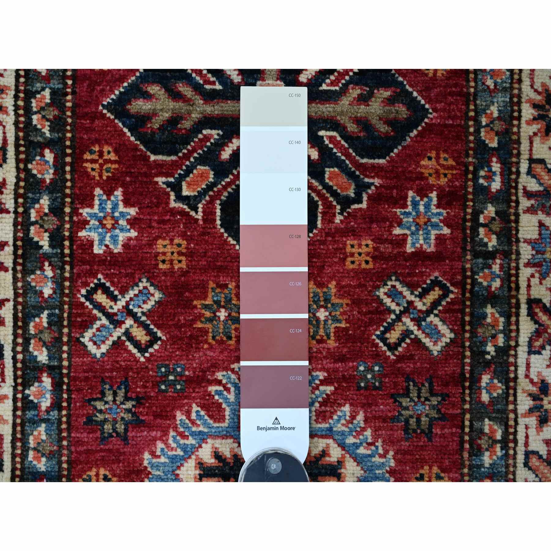 Tribal-Geometric-Hand-Knotted-Rug-106815