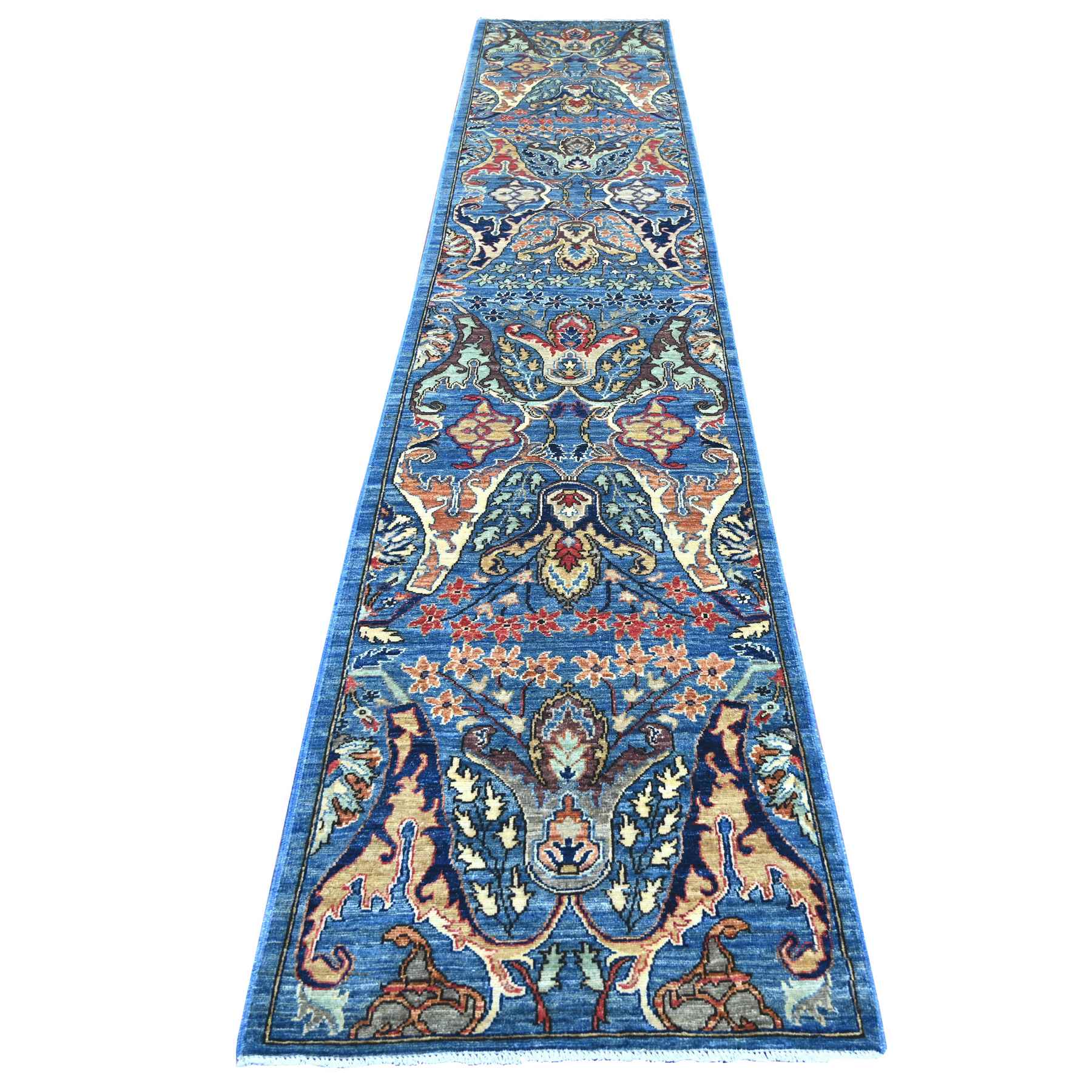 Tribal-Geometric-Hand-Knotted-Rug-106875