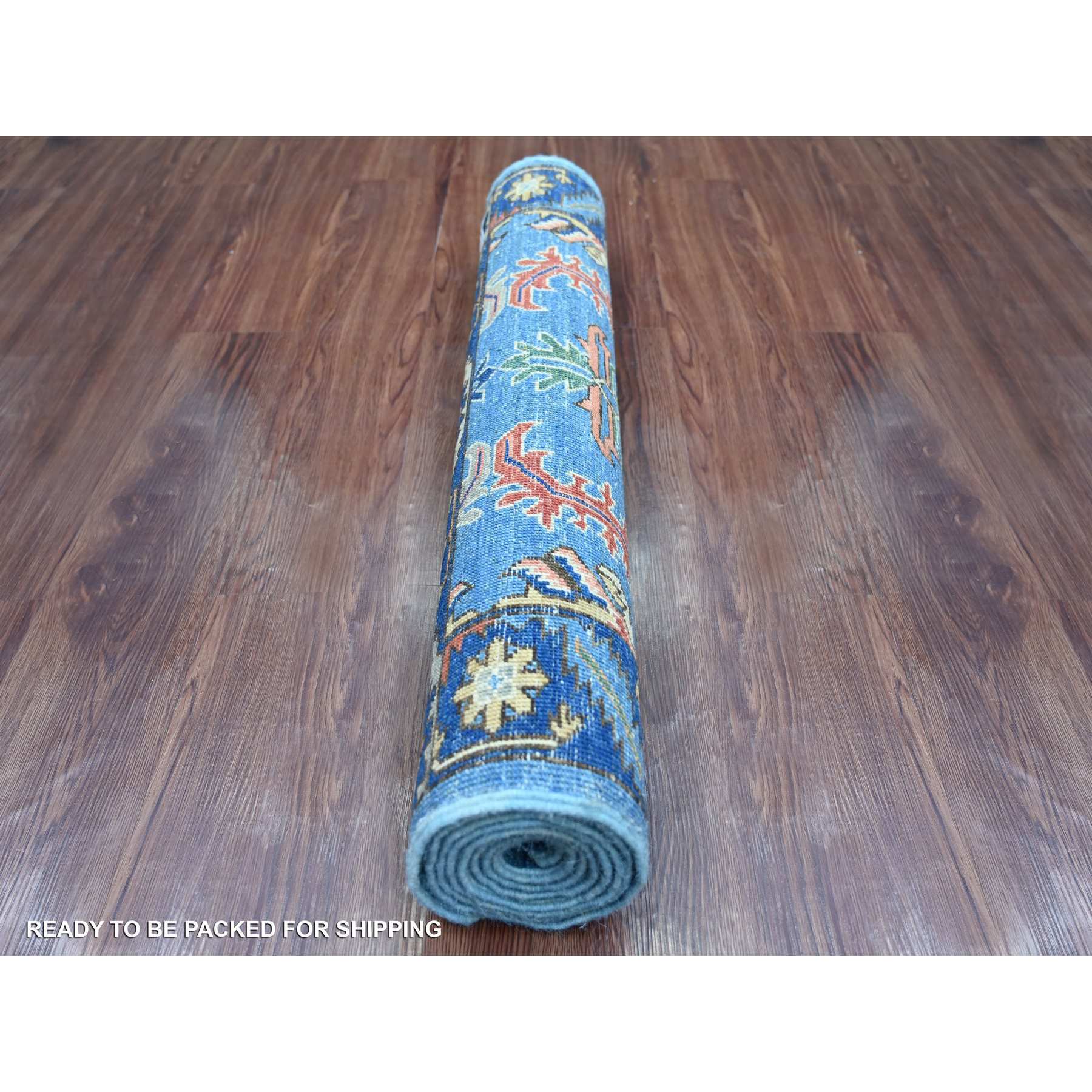 Tribal-Geometric-Hand-Knotted-Rug-106885