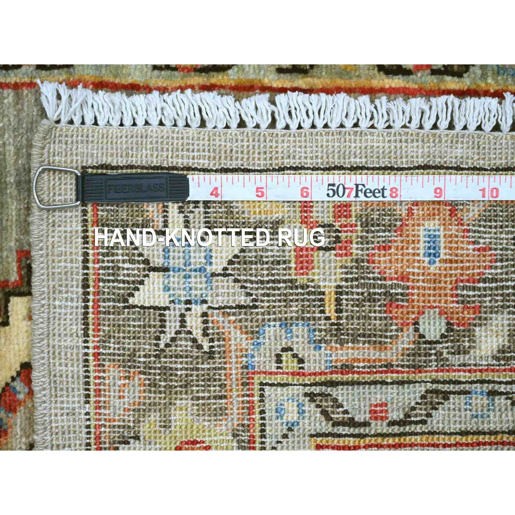 Tribal-Geometric-Hand-Knotted-Rug-106890