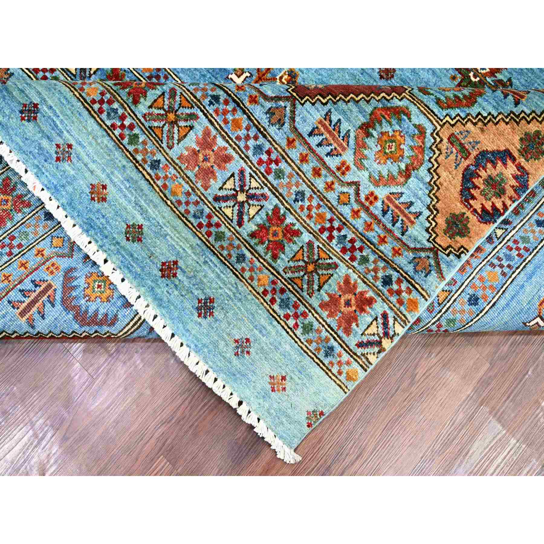 Tribal-Geometric-Hand-Knotted-Rug-106995