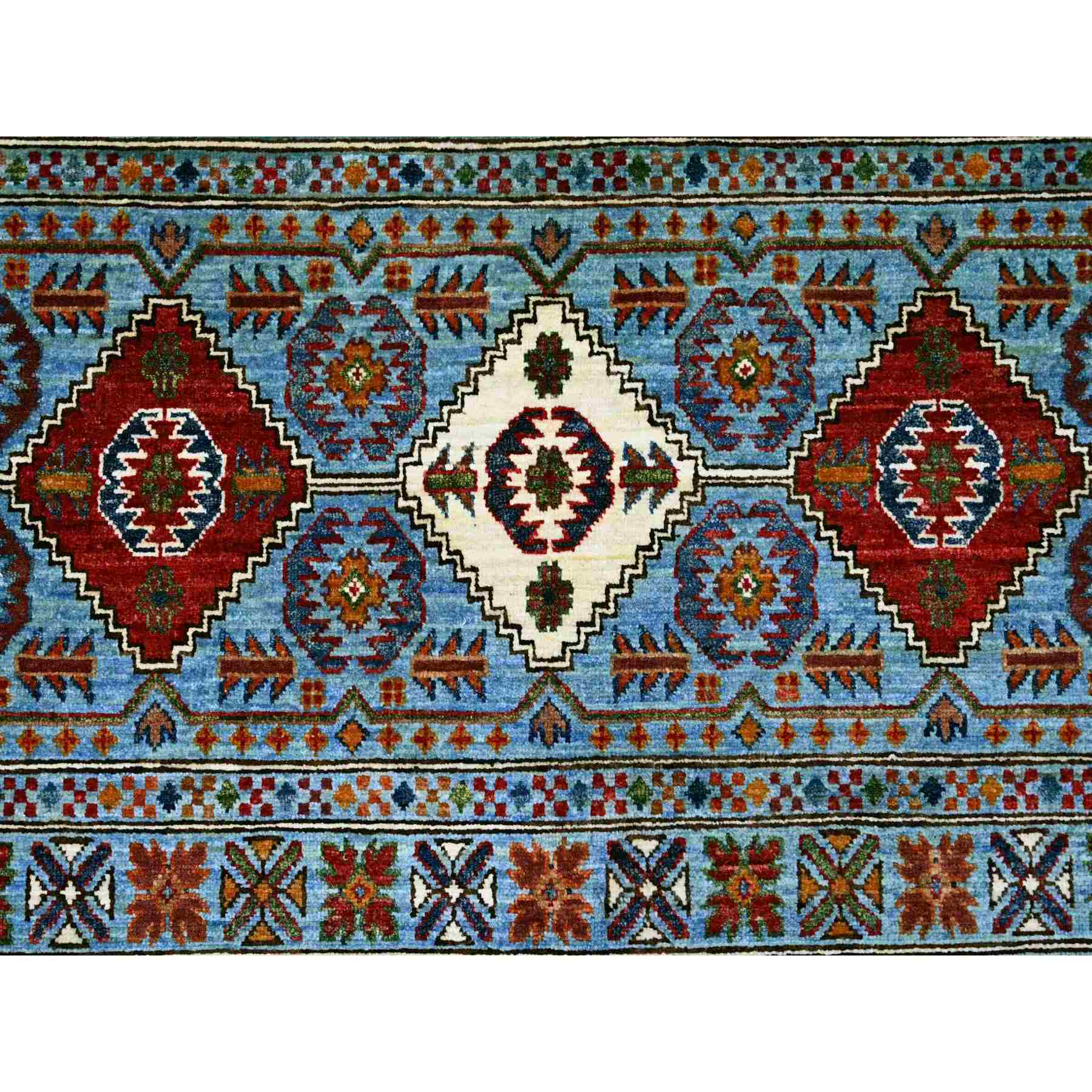 Tribal-Geometric-Hand-Knotted-Rug-106995
