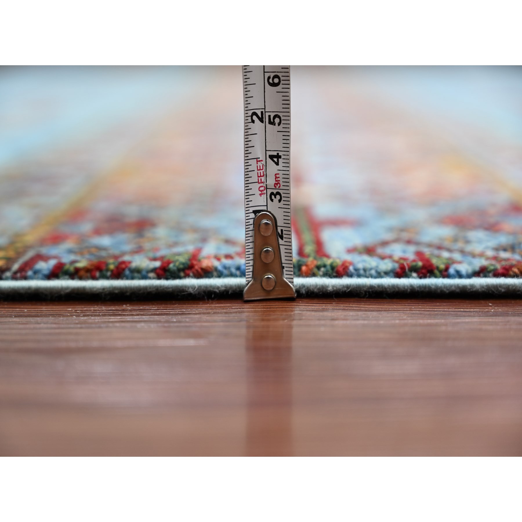 Tribal-Geometric-Hand-Knotted-Rug-106995