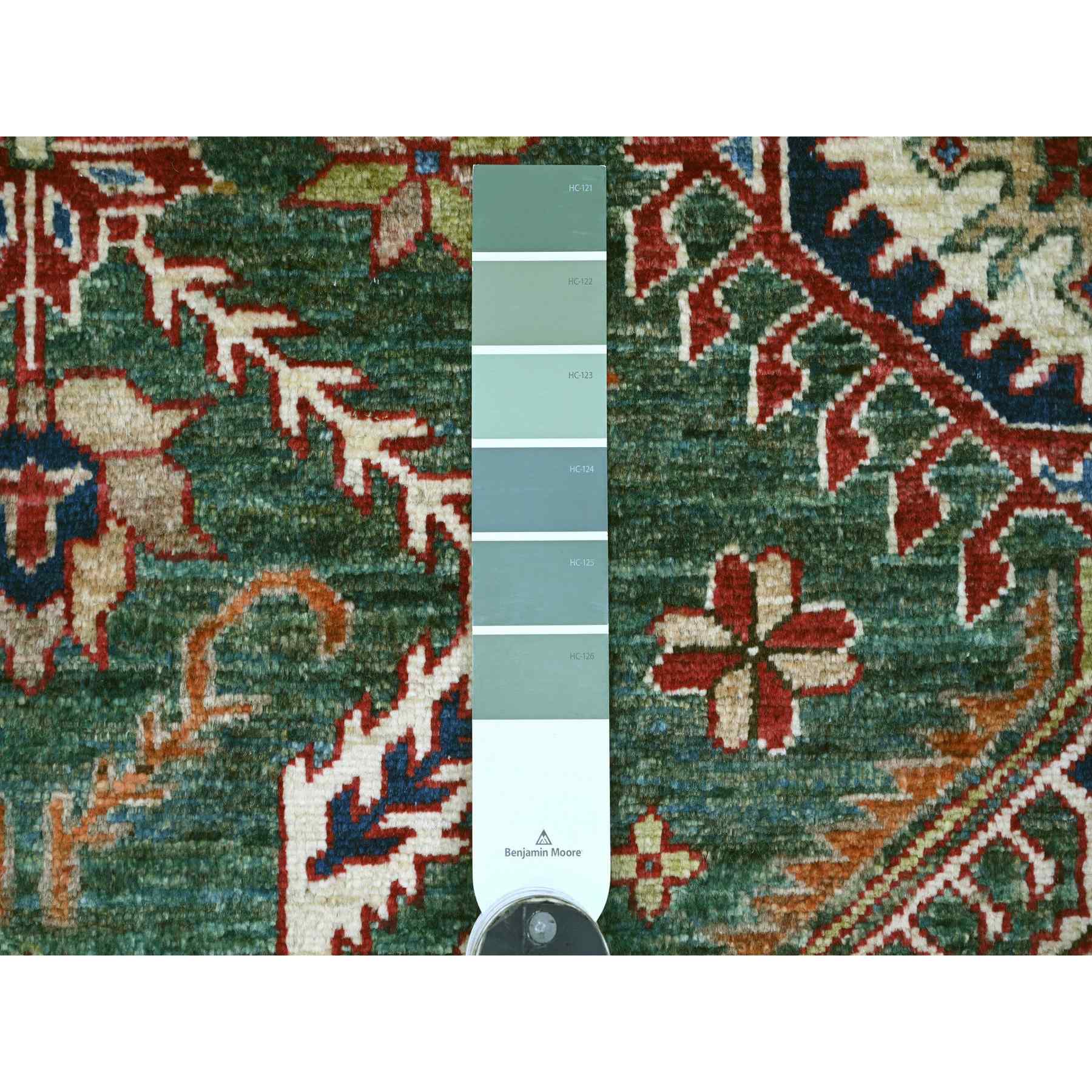Tribal-Geometric-Hand-Knotted-Rug-107000