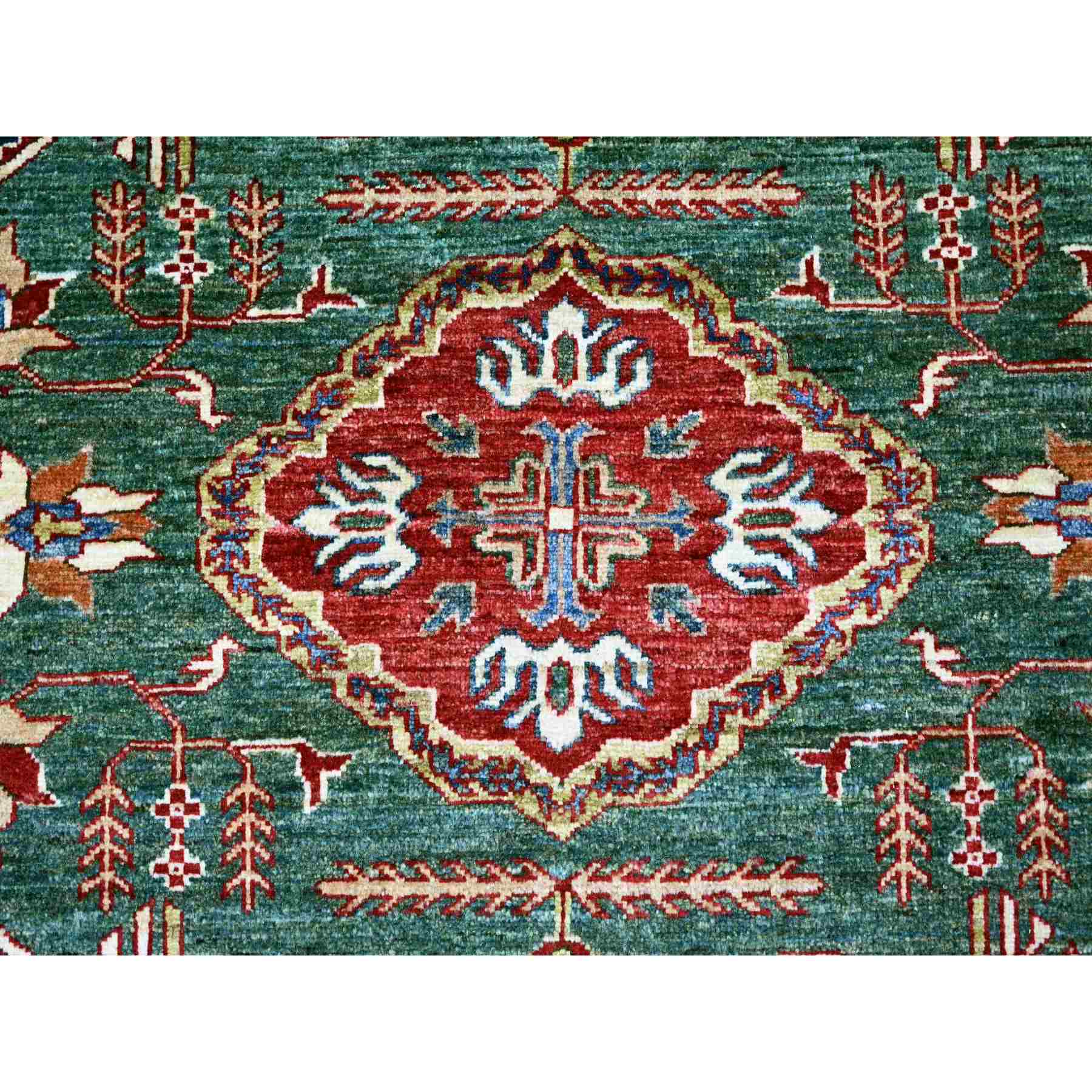 Tribal-Geometric-Hand-Knotted-Rug-107000