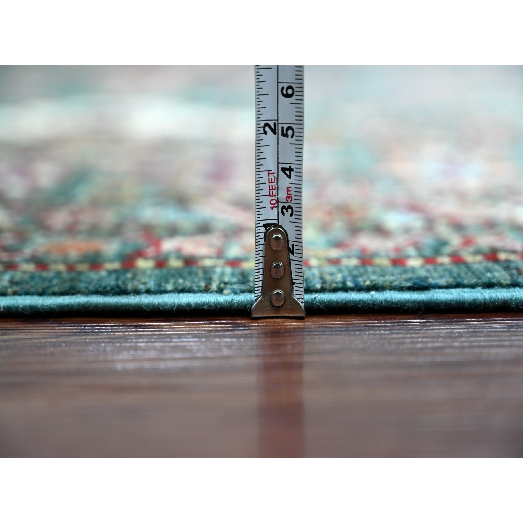 Tribal-Geometric-Hand-Knotted-Rug-107000