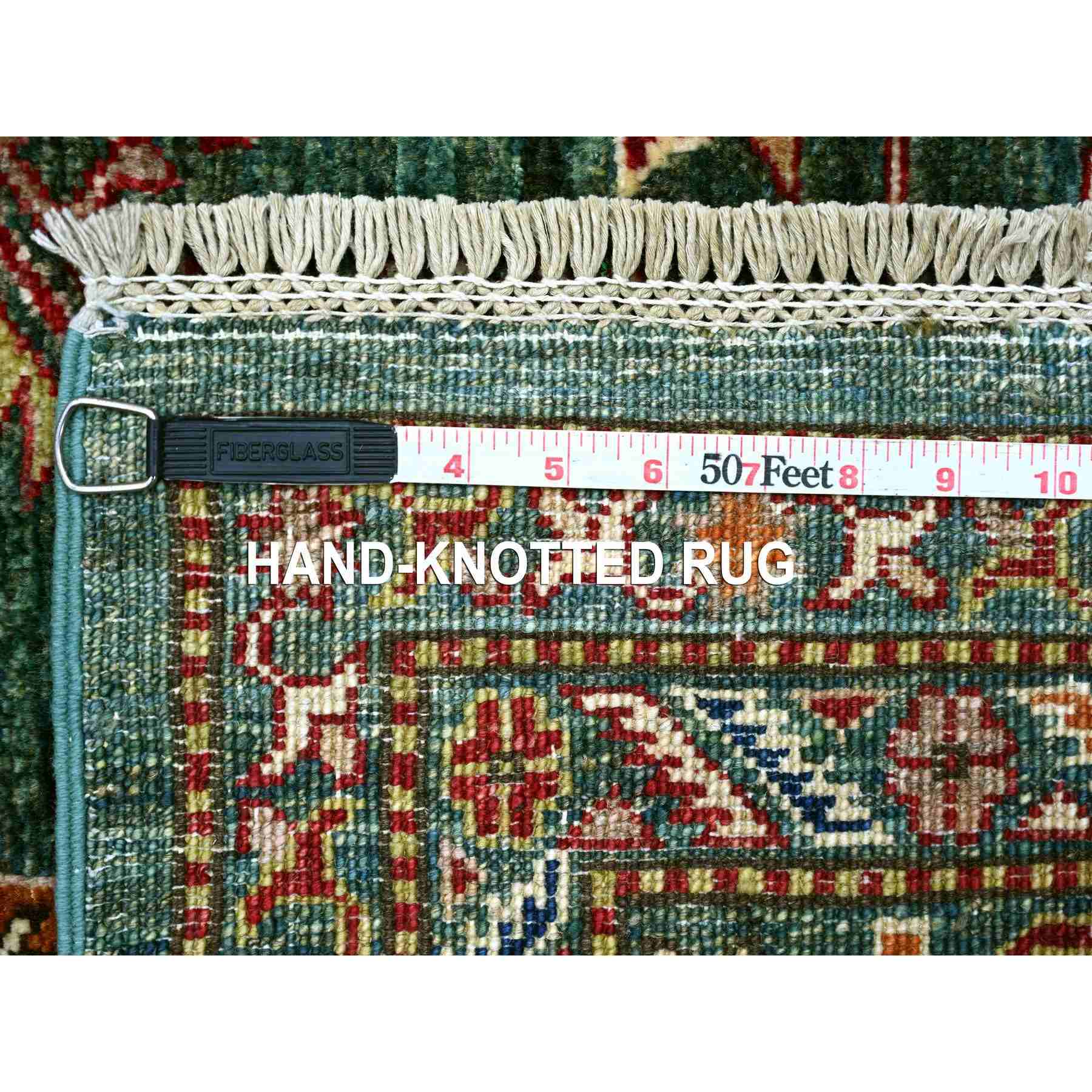 Tribal-Geometric-Hand-Knotted-Rug-107000