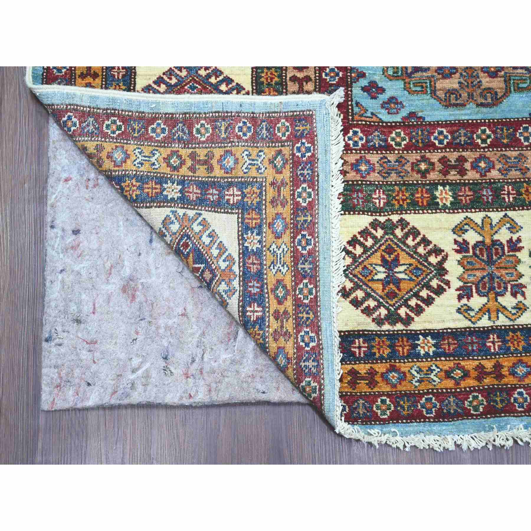 Tribal-Geometric-Hand-Knotted-Rug-107005