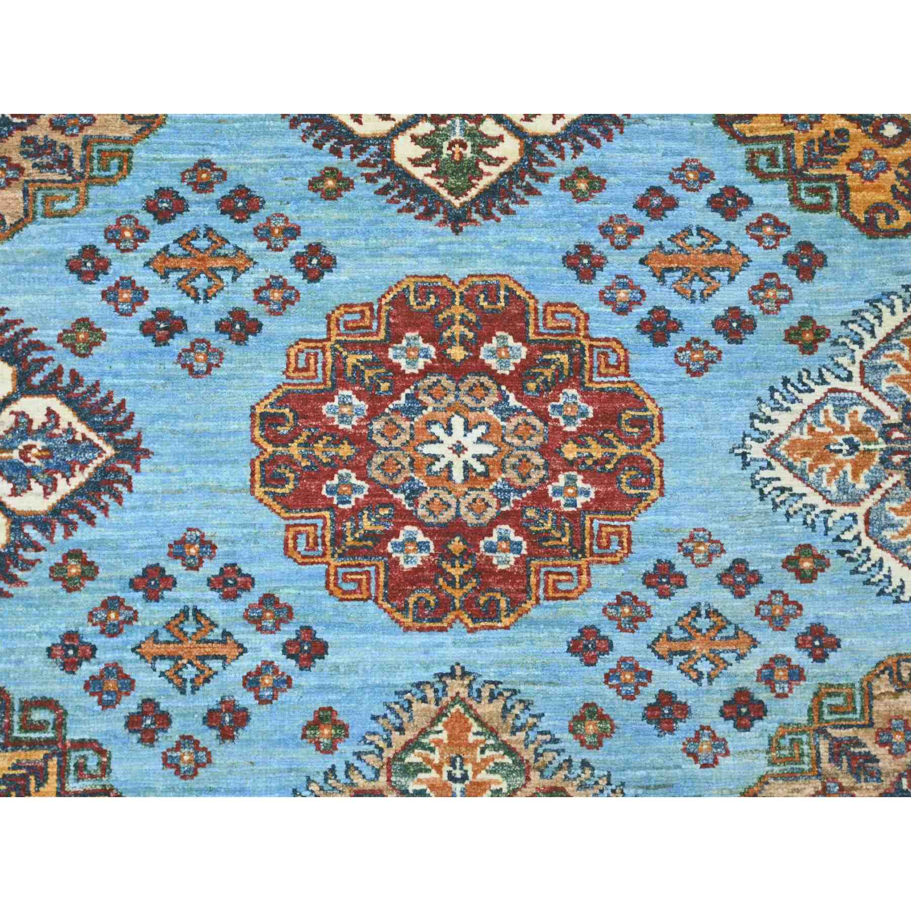 Tribal-Geometric-Hand-Knotted-Rug-107005