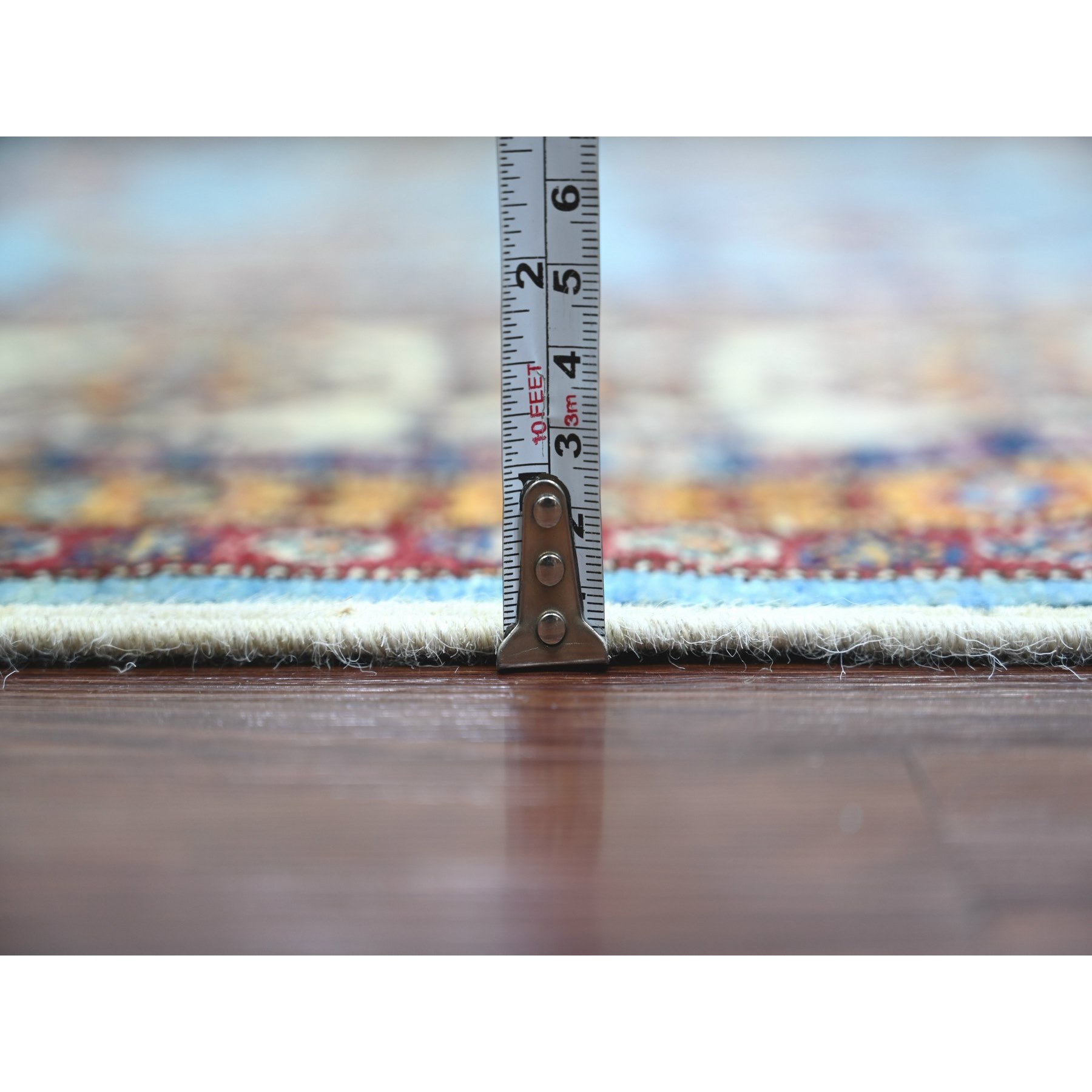 Tribal-Geometric-Hand-Knotted-Rug-107005