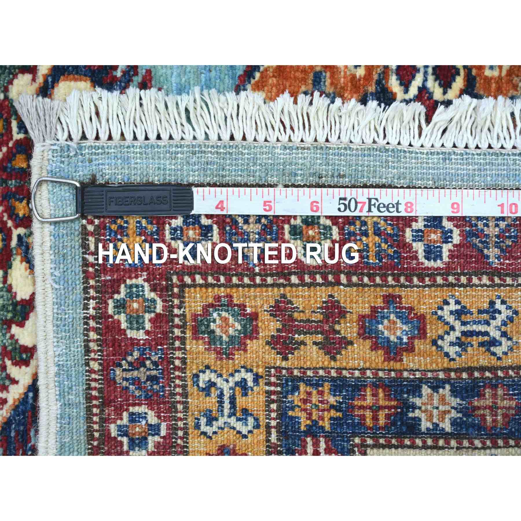 Tribal-Geometric-Hand-Knotted-Rug-107005