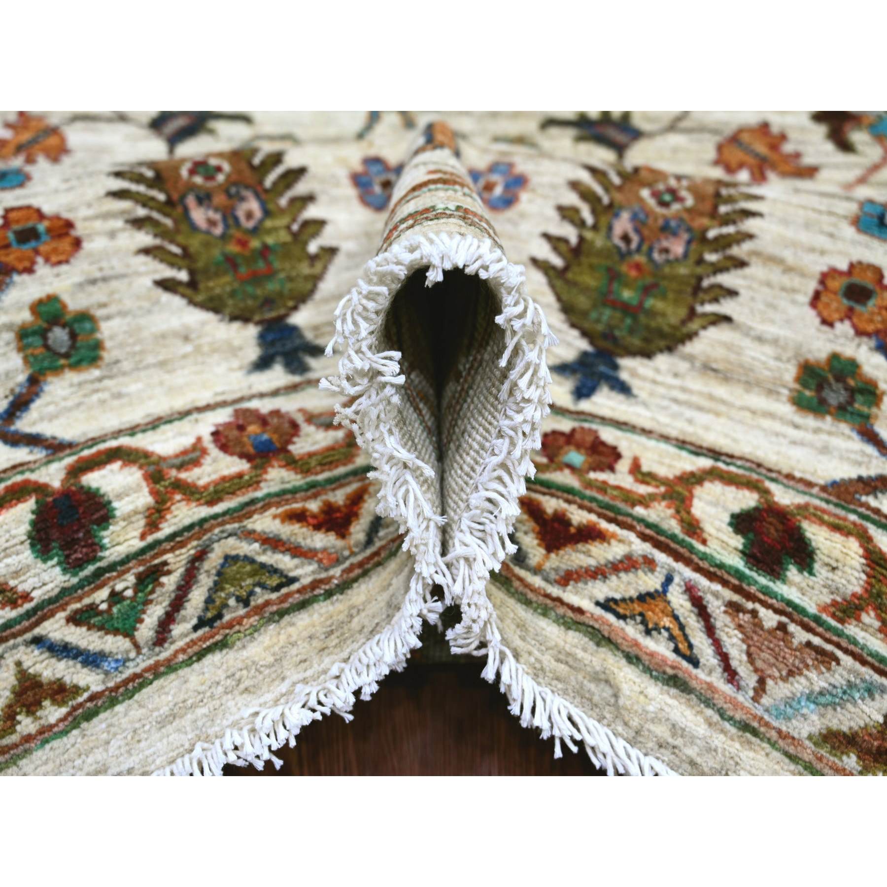 Tribal-Geometric-Hand-Knotted-Rug-107010