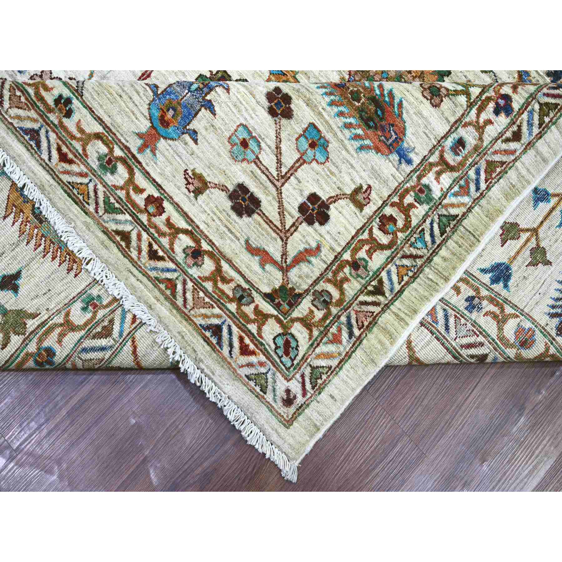 Tribal-Geometric-Hand-Knotted-Rug-107010