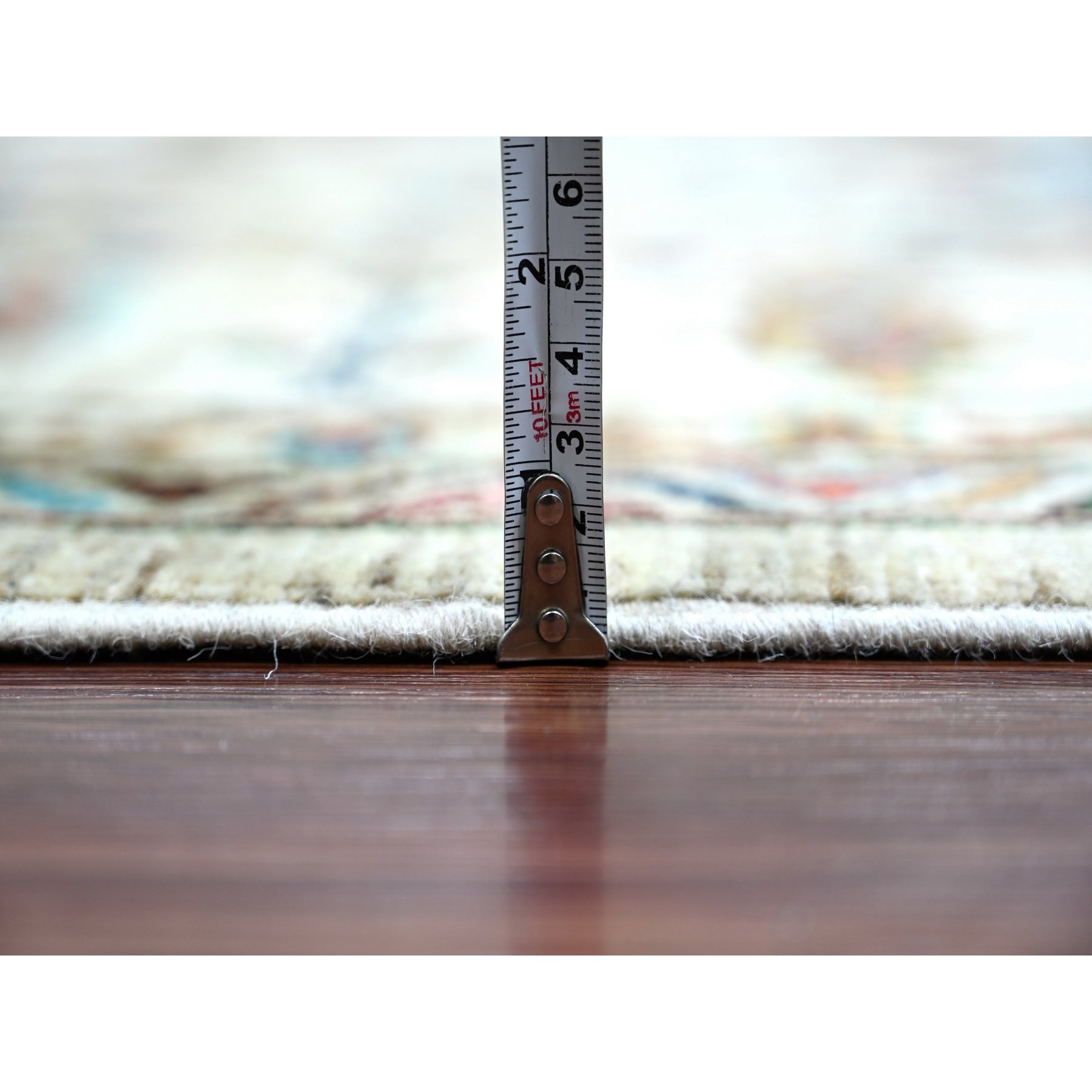 Tribal-Geometric-Hand-Knotted-Rug-107010