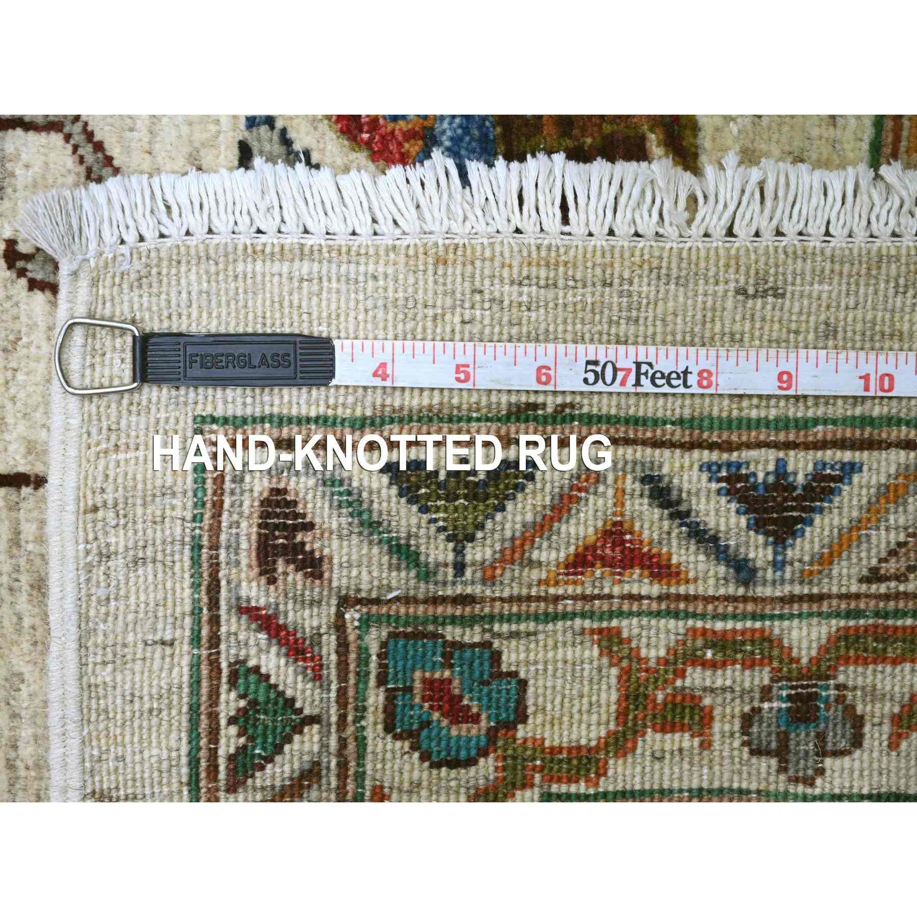 Tribal-Geometric-Hand-Knotted-Rug-107010
