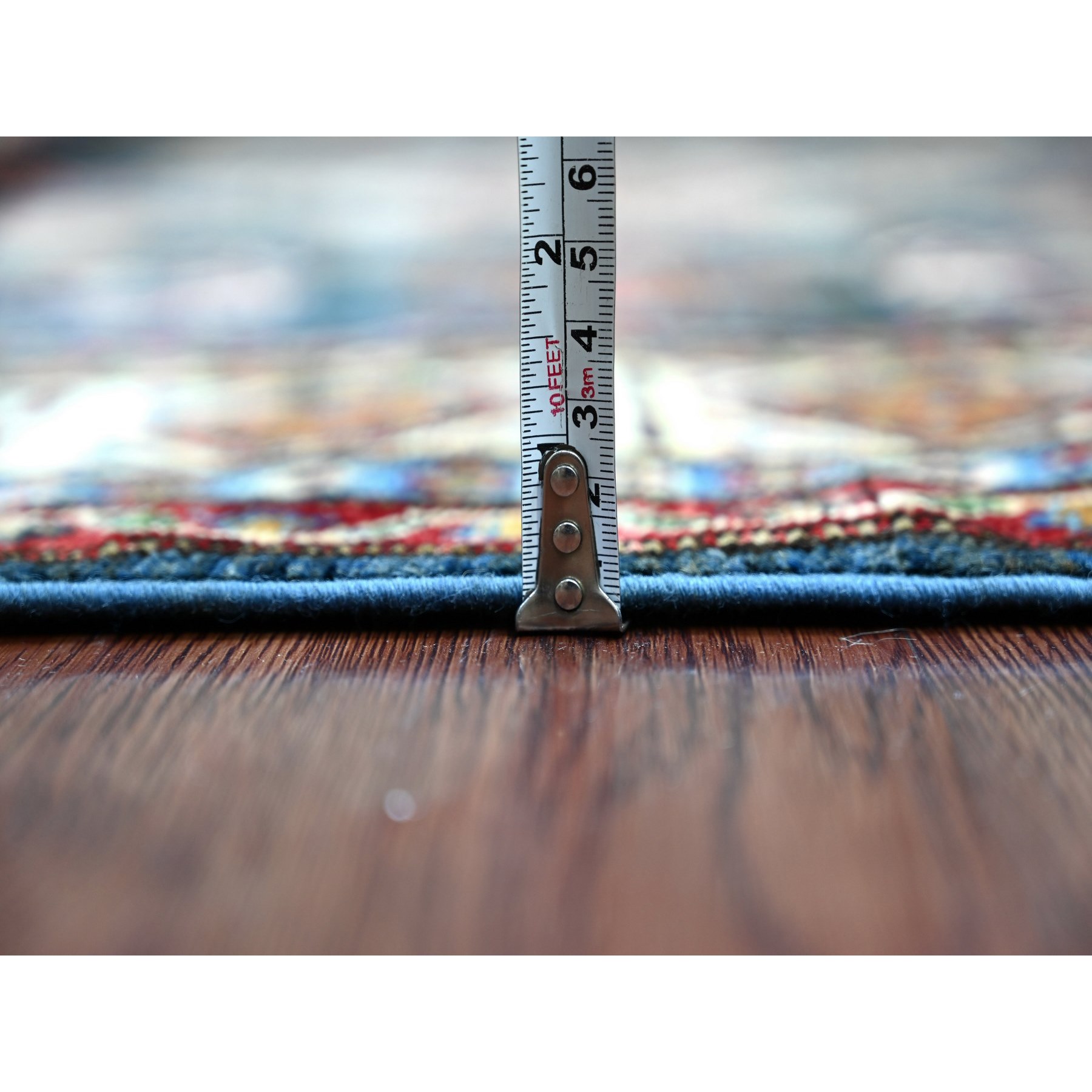 Tribal-Geometric-Hand-Knotted-Rug-107040