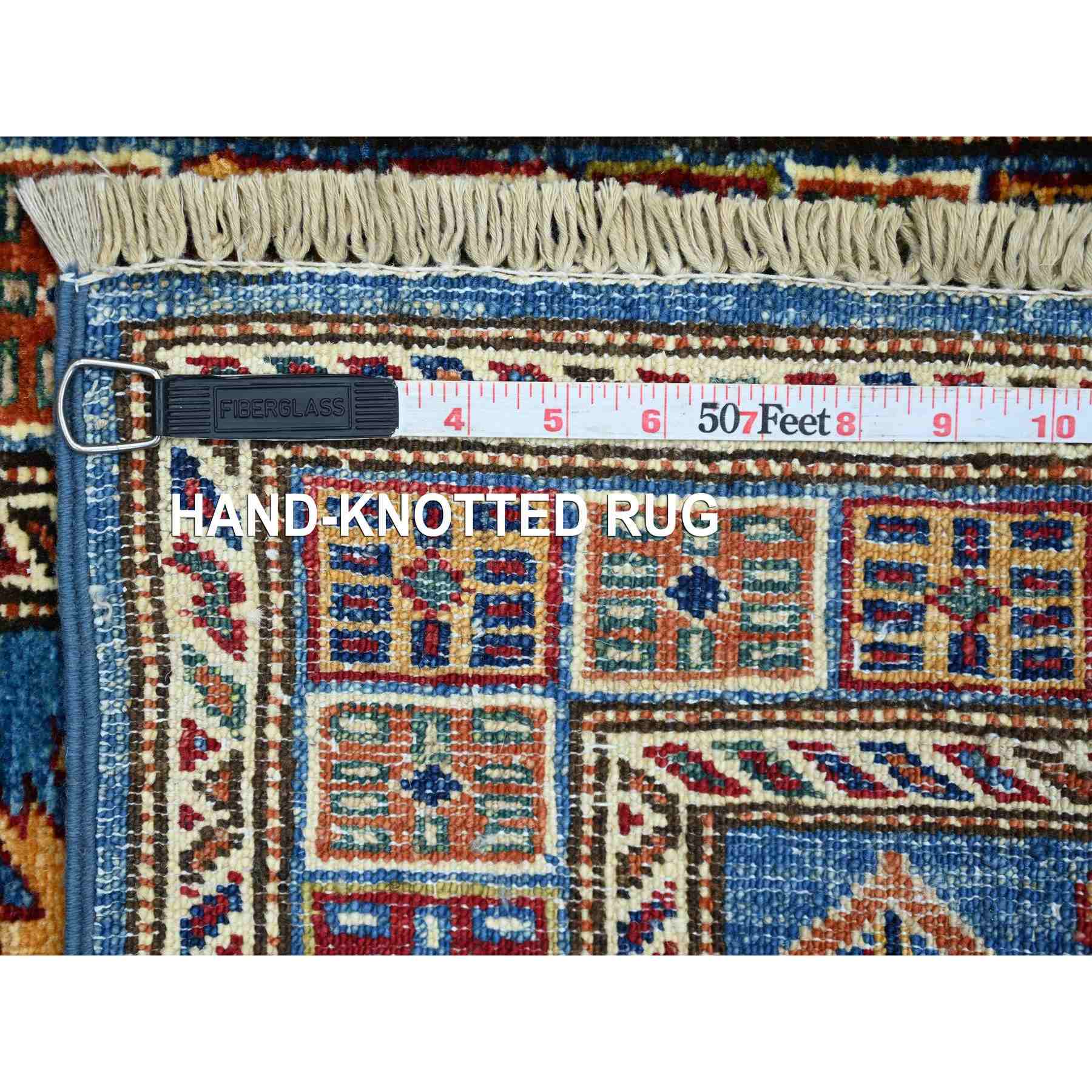 Tribal-Geometric-Hand-Knotted-Rug-107060