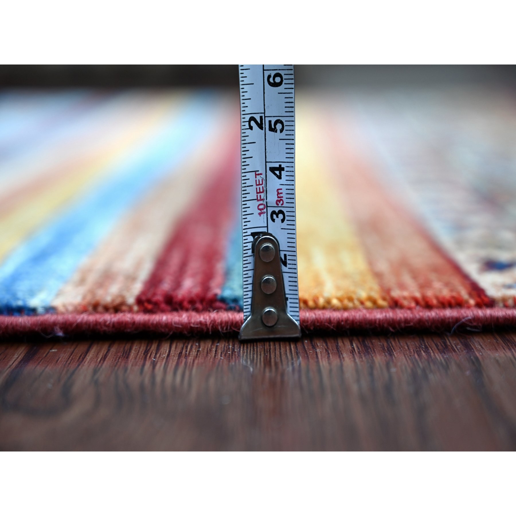Tribal-Geometric-Hand-Knotted-Rug-107065