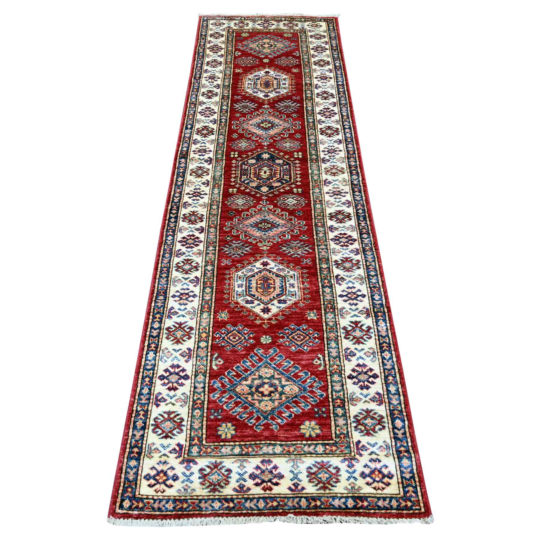 Tribal-Geometric-Hand-Knotted-Rug-107080