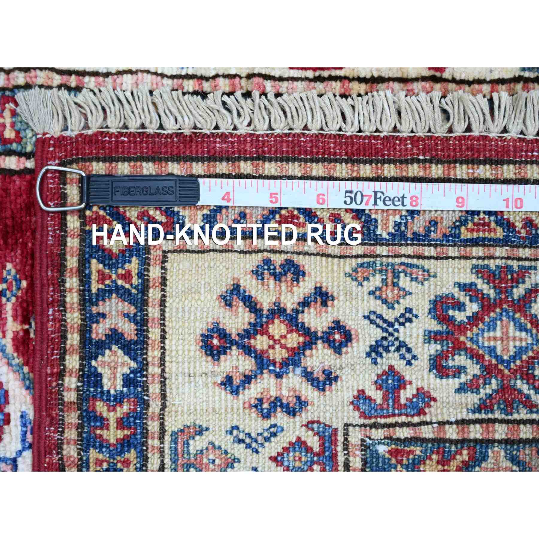 Tribal-Geometric-Hand-Knotted-Rug-107080