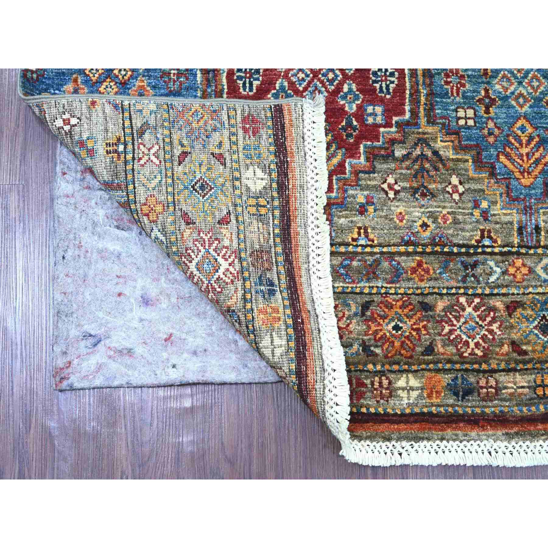 Tribal-Geometric-Hand-Knotted-Rug-107085