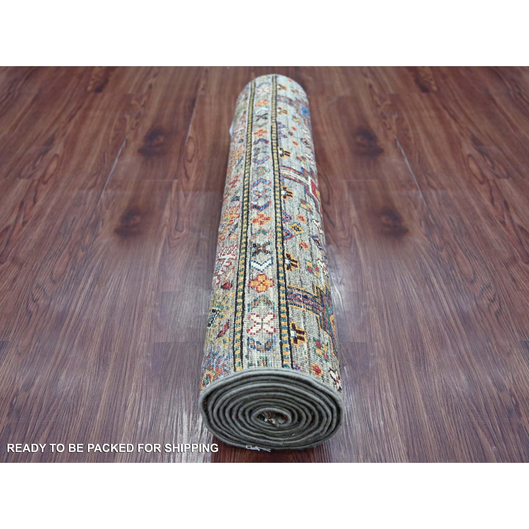 Tribal-Geometric-Hand-Knotted-Rug-107085