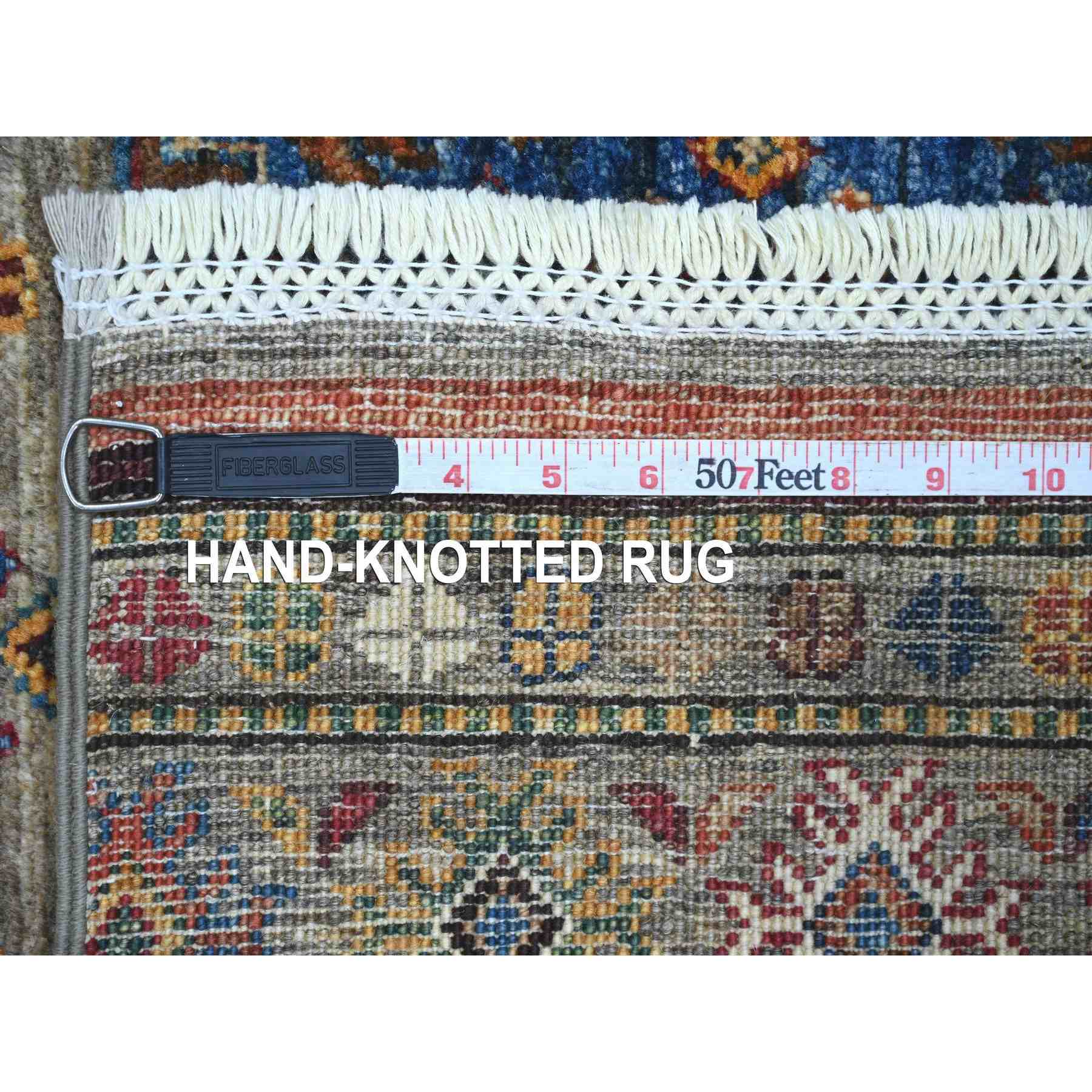 Tribal-Geometric-Hand-Knotted-Rug-107085