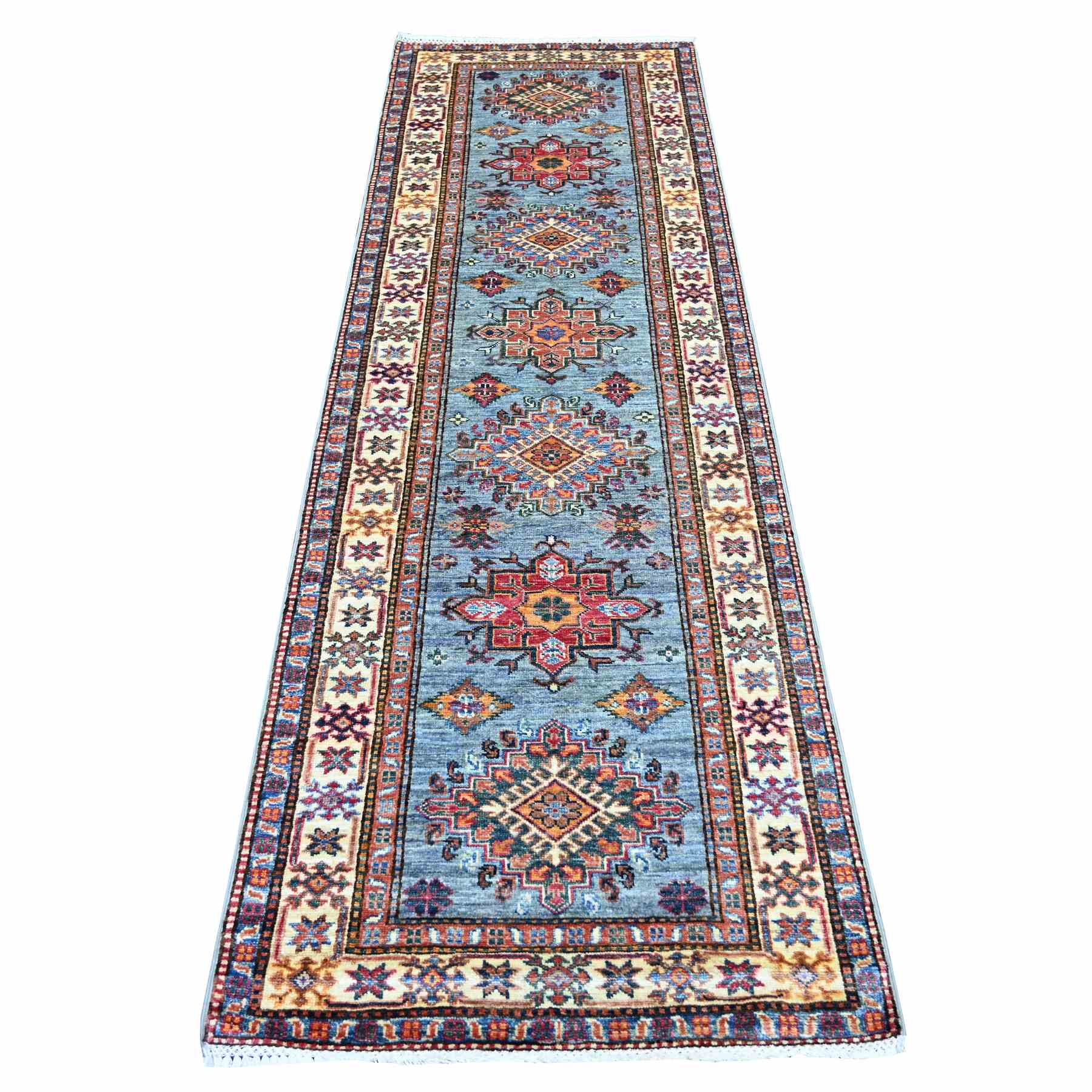 Tribal-Geometric-Hand-Knotted-Rug-107095