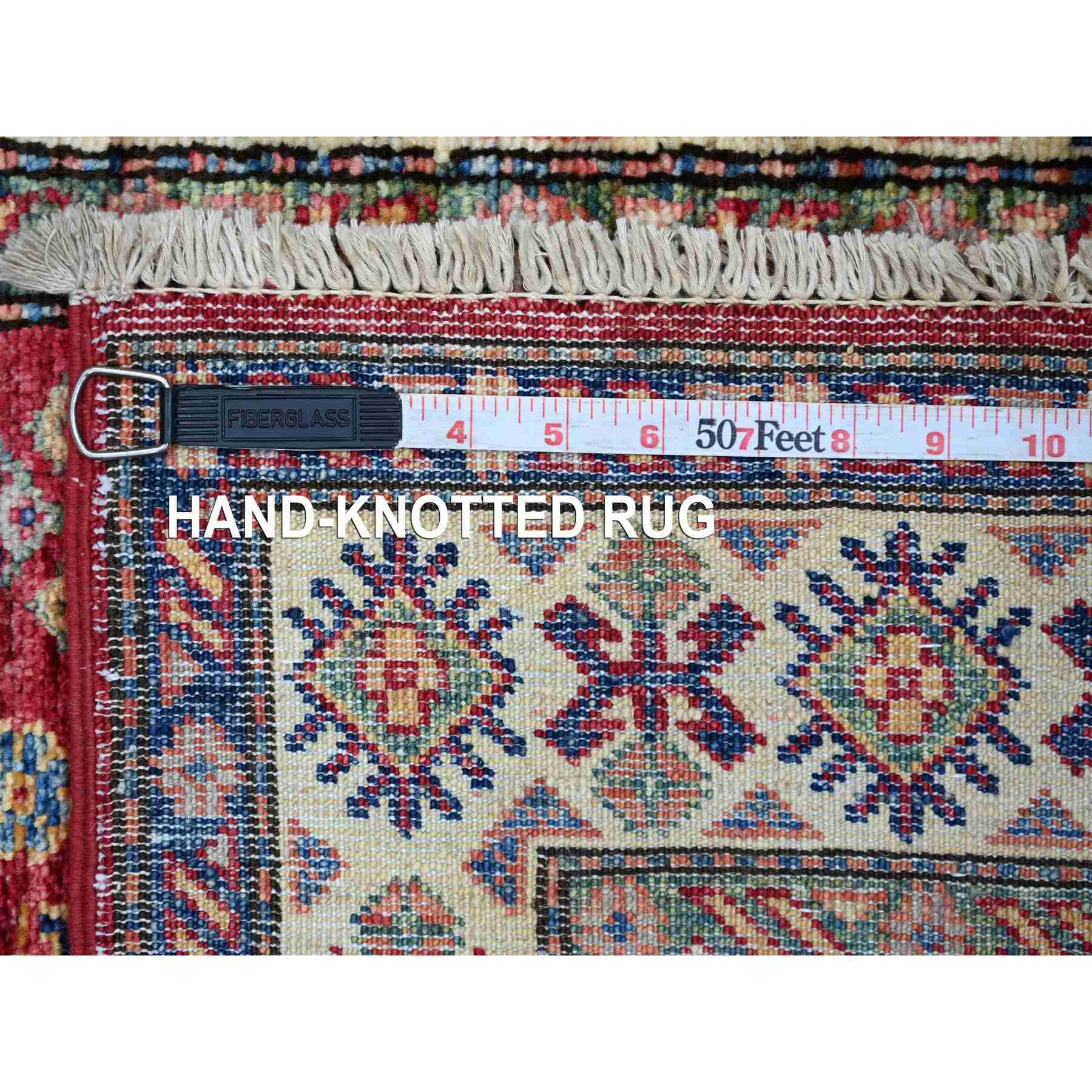 Tribal-Geometric-Hand-Knotted-Rug-107100