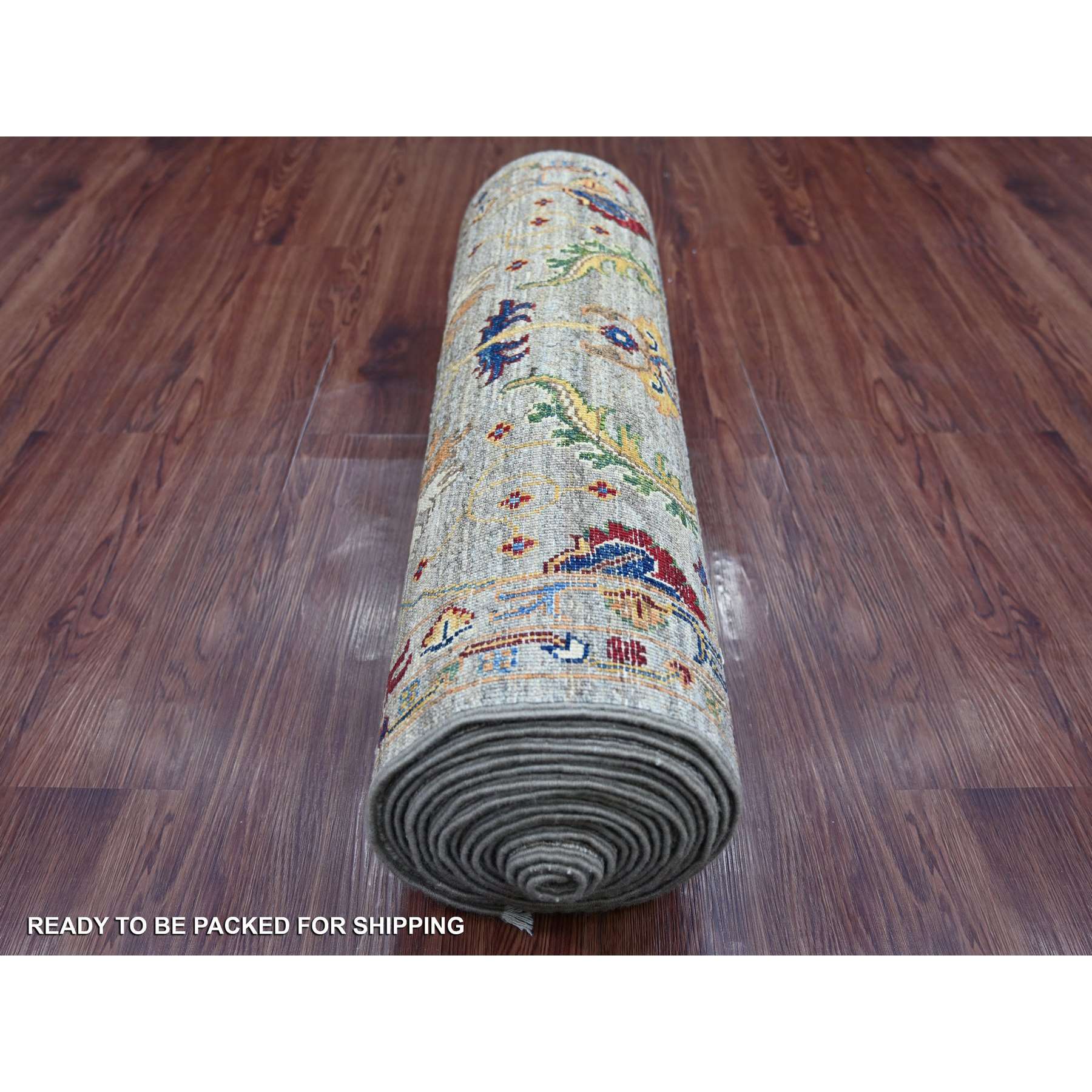 Tribal-Geometric-Hand-Knotted-Rug-107105